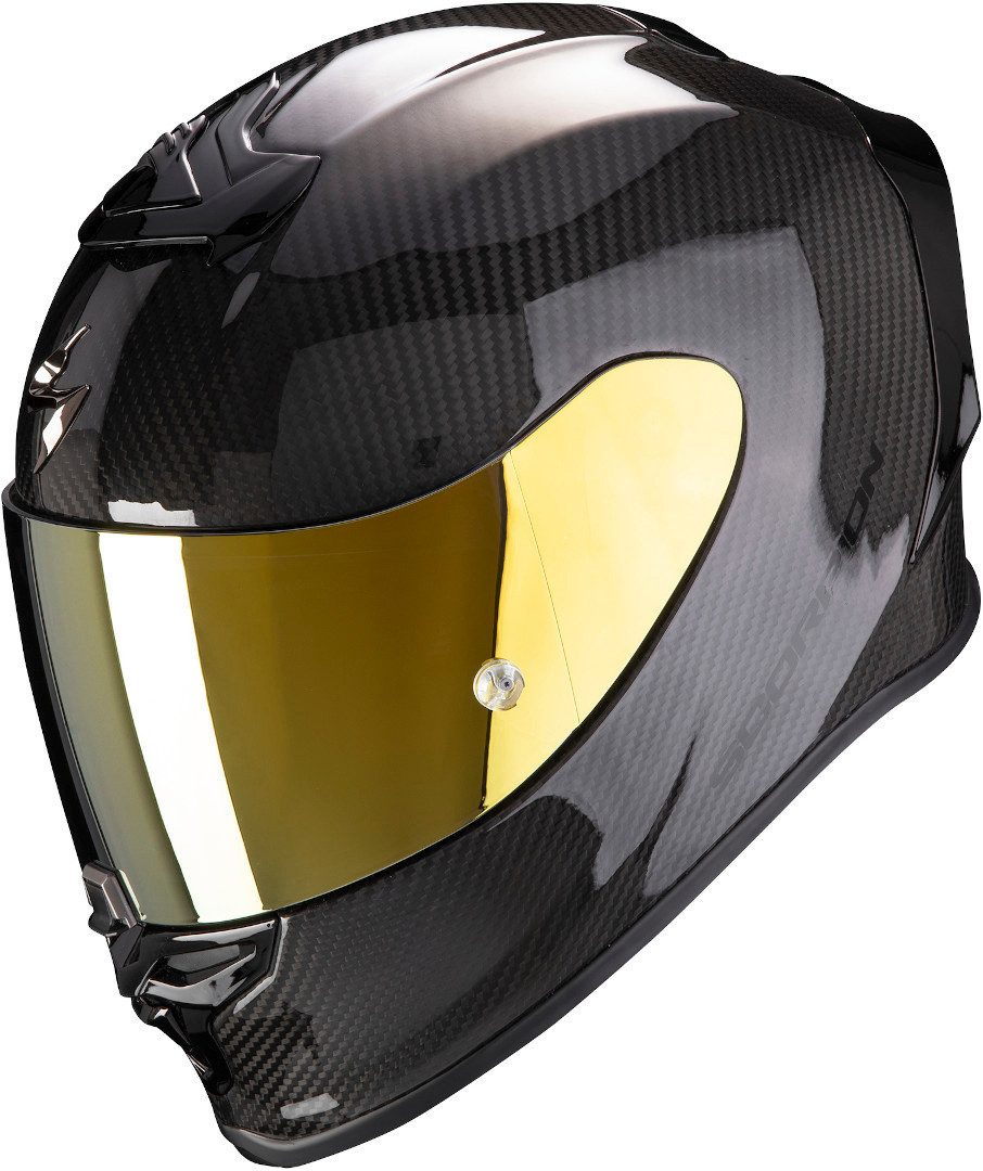 Scorpion Exo Motorradhelm EXO-R1 Evo Air Solid Carbon Helm, Notfallsystem-polsterung (eqrs)