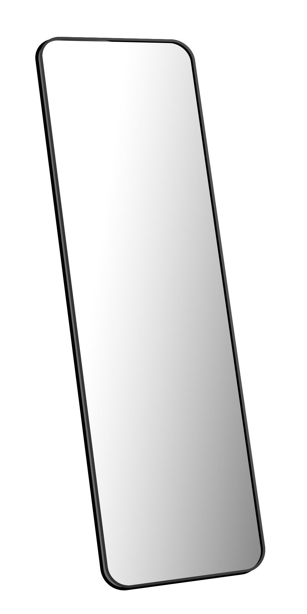 Standspiegel Wandspiegel Spiegel groß Ganzkörperspiegel Schwarz 150x50cm Alu Rahmen