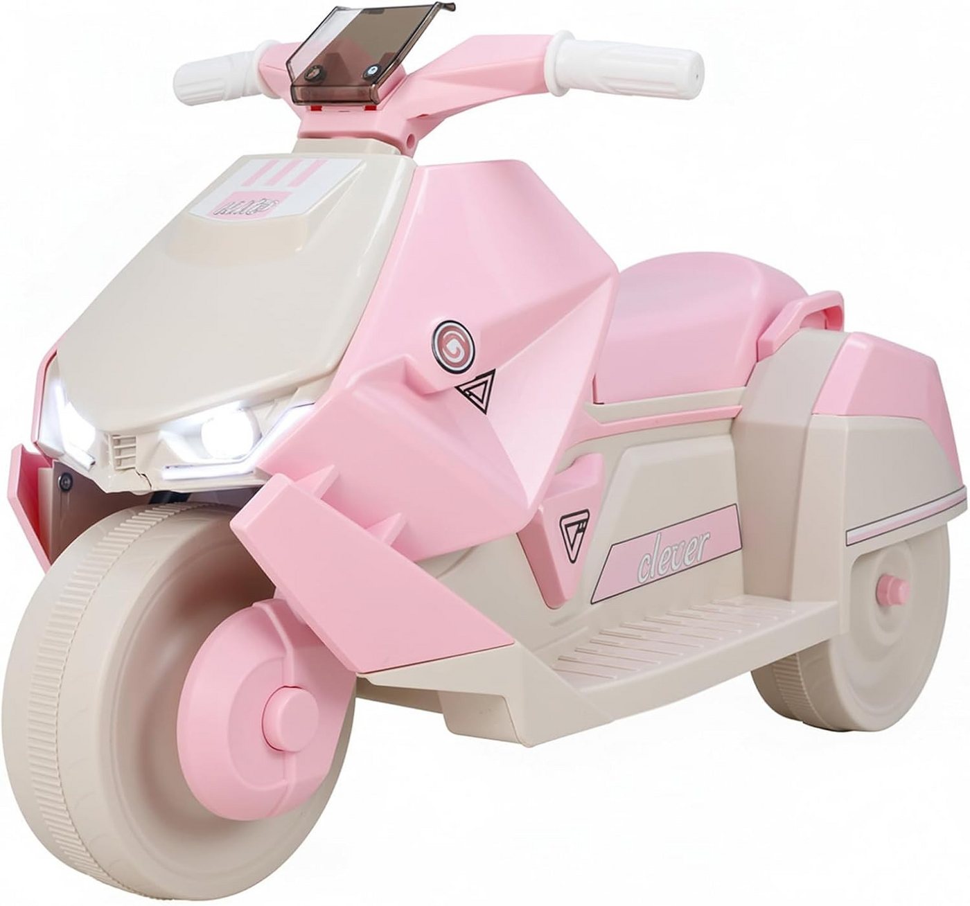 TLGREEN Elektro-Kinderquad,Kinder Elektro Motorrad 6V, 3 km/h, Dreirädriges Motorrad für Kinder, Spielmotorrad mit Musik & LED Licht