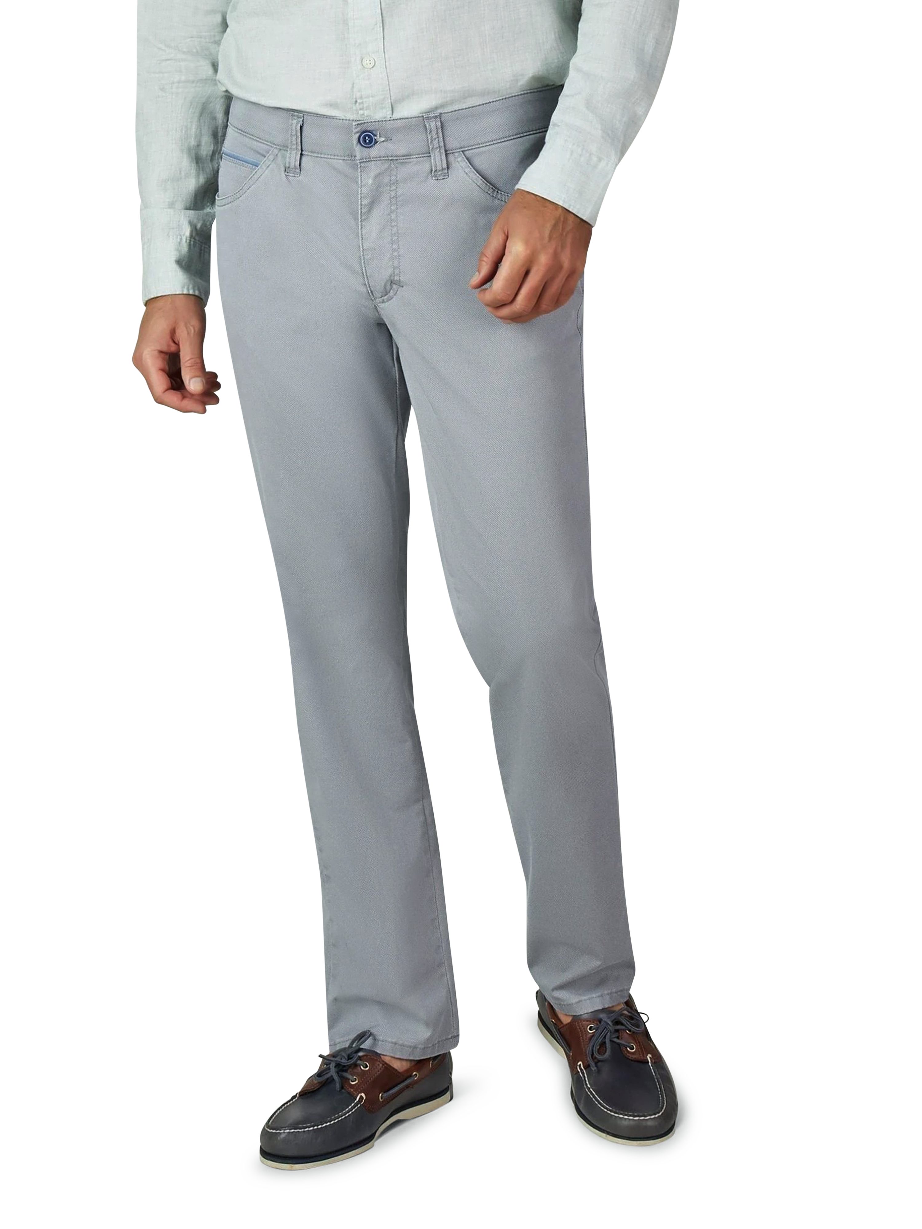 Club of Comfort 5-Pocket-Hose modifizierte 5 Pocket MARVIN 8322 - grau - Herrenhose - 27 ["Swingpocket mit geschwungenen Eingriffen an den Vordertaschen und