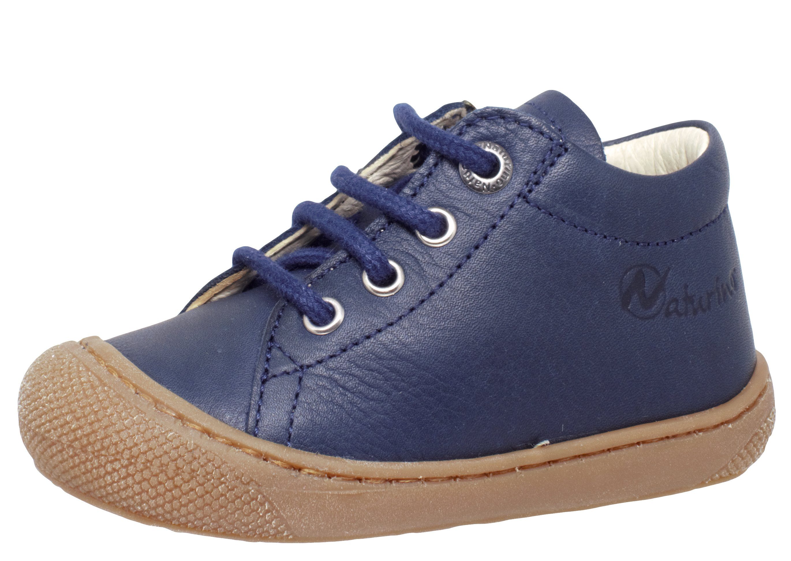 Naturino Naturino Cocoon Unisex Lauflernschuhe Schnürsenkel Navy Blau Lauflernschuh