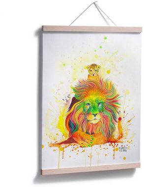 Wall-Art Poster A Kings Pride König der Löwen, Schriftzug (1 St), Poster ohne Bilderrahmen