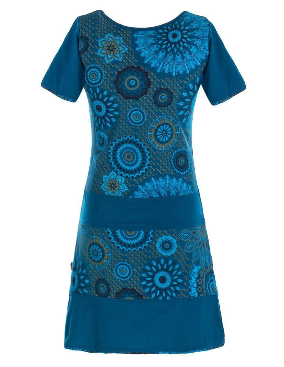 Vishes Sommerkleid Kurzarm Damen Sommer-Kleid Mini-Kleid günstig online kaufen