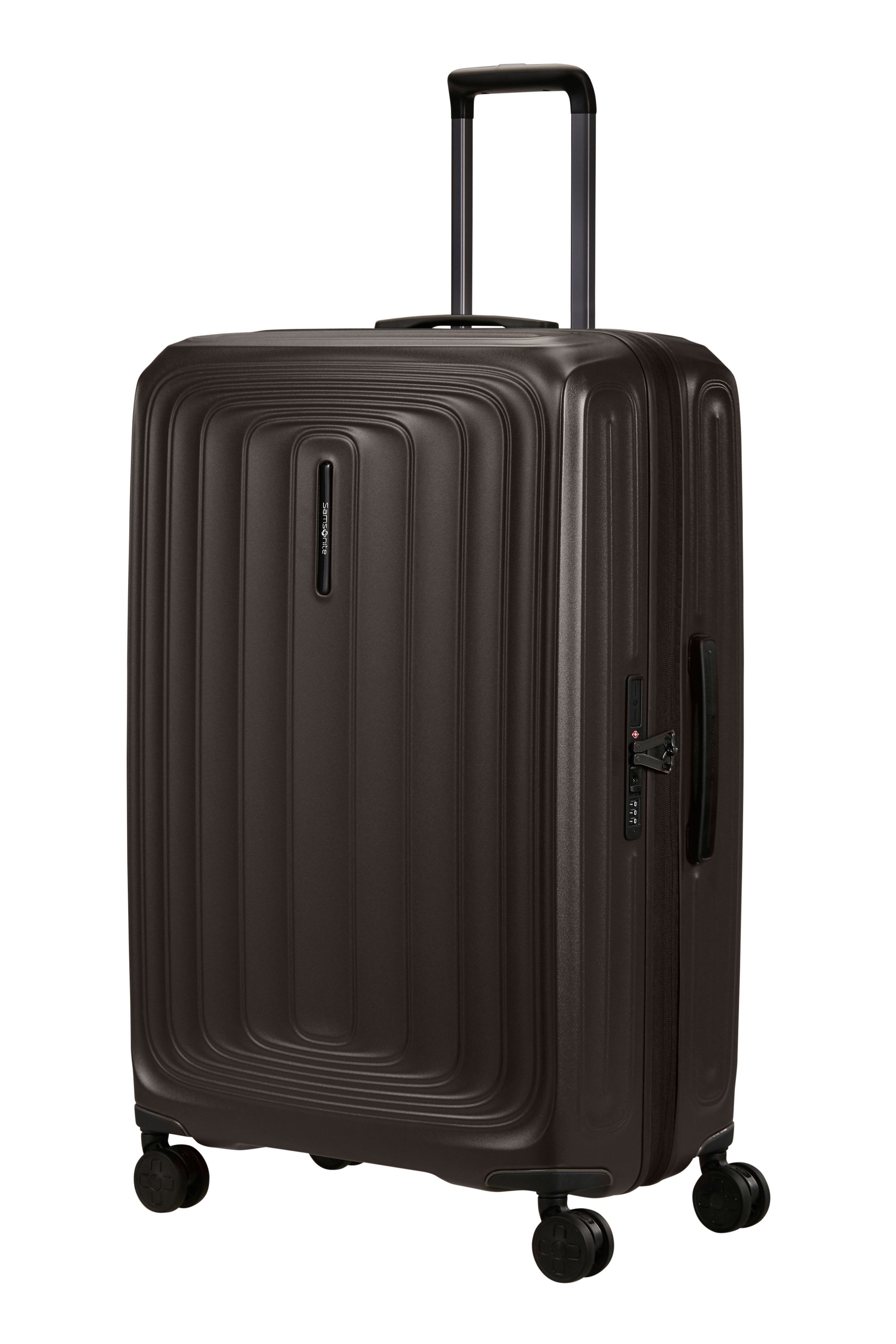 Samsonite Hartschalen-Trolley 2WANDER, 4 Rollen, aus robustem Polycarbonat, mit Adressetikett und Dehnfalte