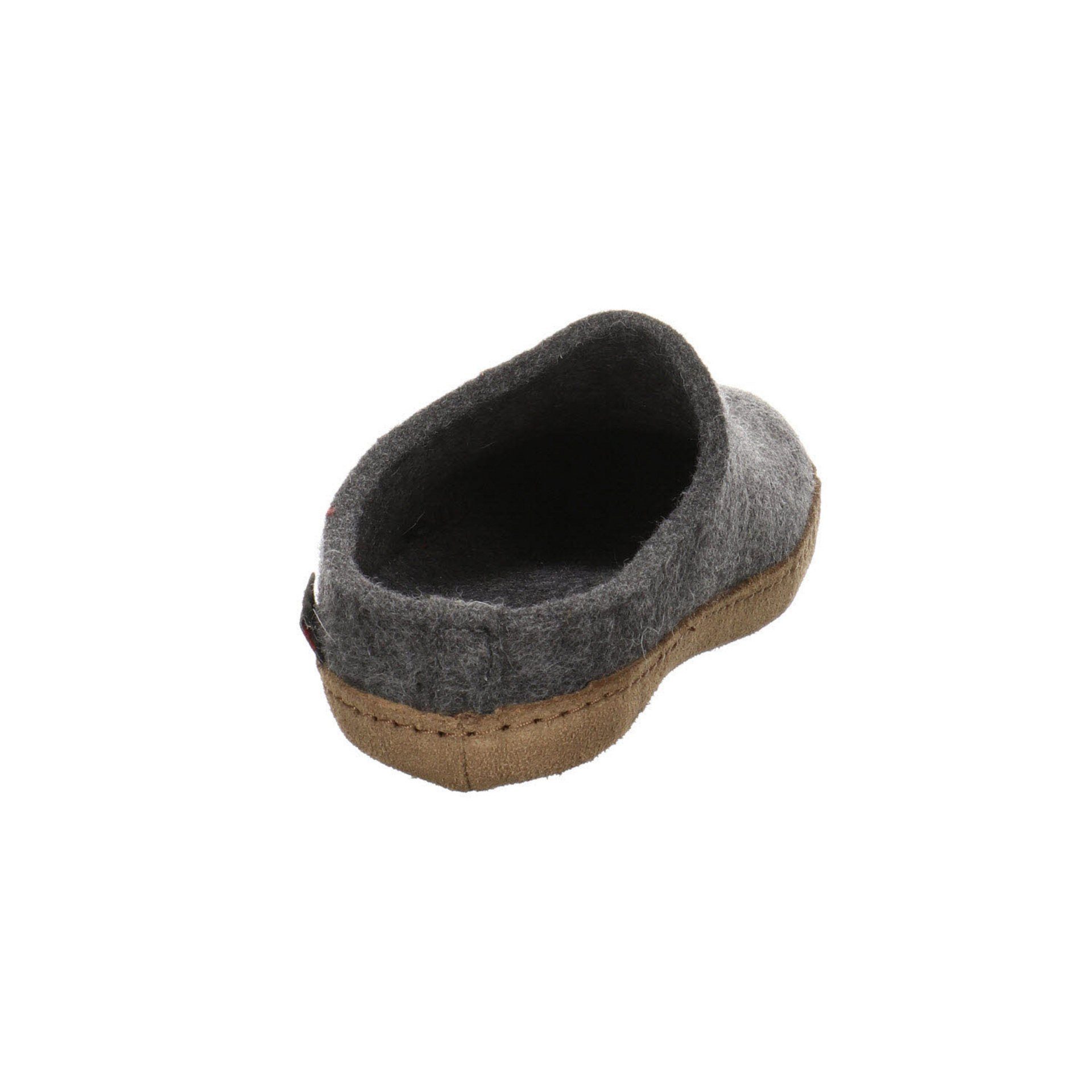 Emils Hausschuh Toffel Hausschuh Slipper Haflinger grau Textil dunkel Hausschuhe Damen