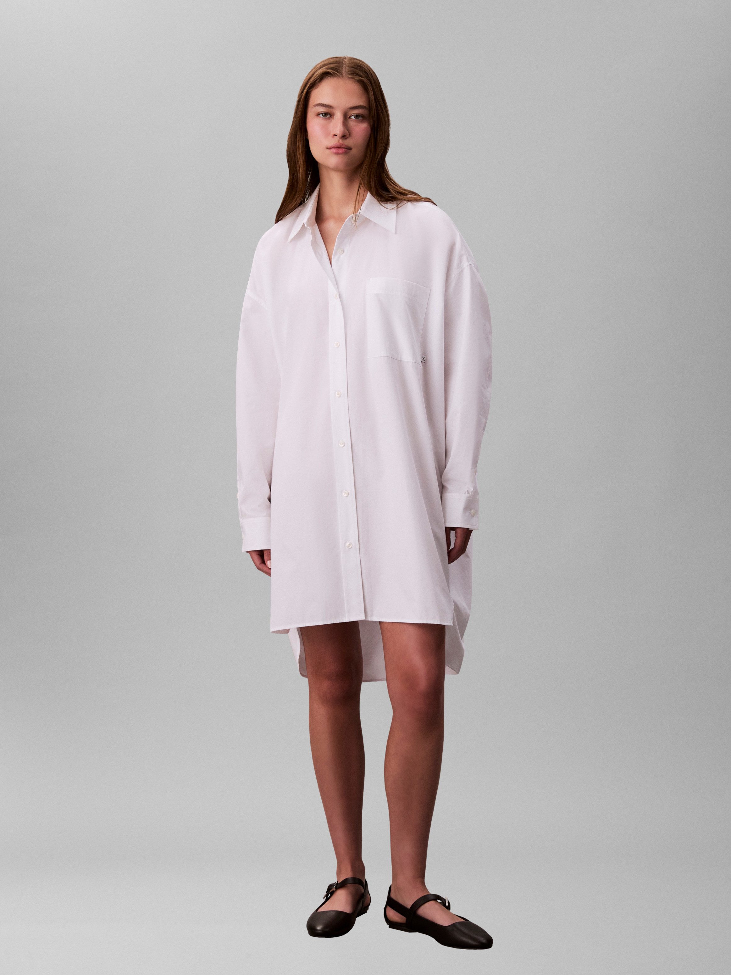 Calvin Klein Jeans Hemdblusenkleid Cotton Oversized Mini Shirtdress im Oversize-Style