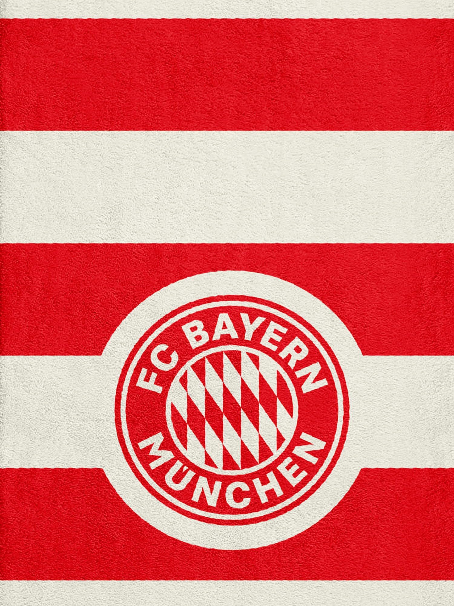 FC Bayern München Badetuch FC Bayern München Duschtuch 140 x 70 cm (Rot/Weiß), Baumwolle