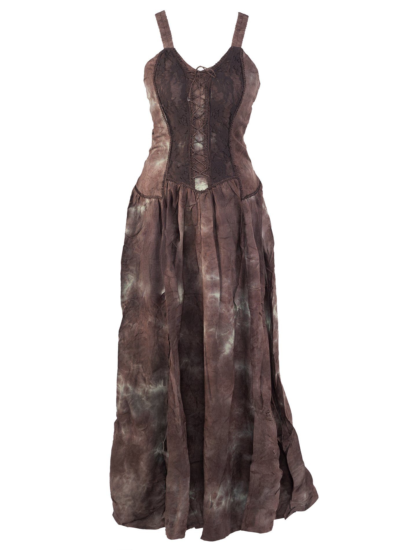 Metamorph Hexen-Kostüm Langes Mittelalter Sommerkleid braun, Hochwertige und authentische Mittelalterkleidung zu unschlagbar günst