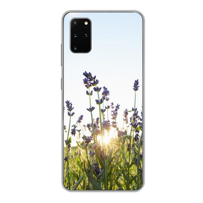 MuchoWow Handyhülle Nahaufnahme von Lavendel bei Sonnenuntergang Phone Case Handyhülle Samsung Galaxy S20 Plus Silikon Schutzhülle
