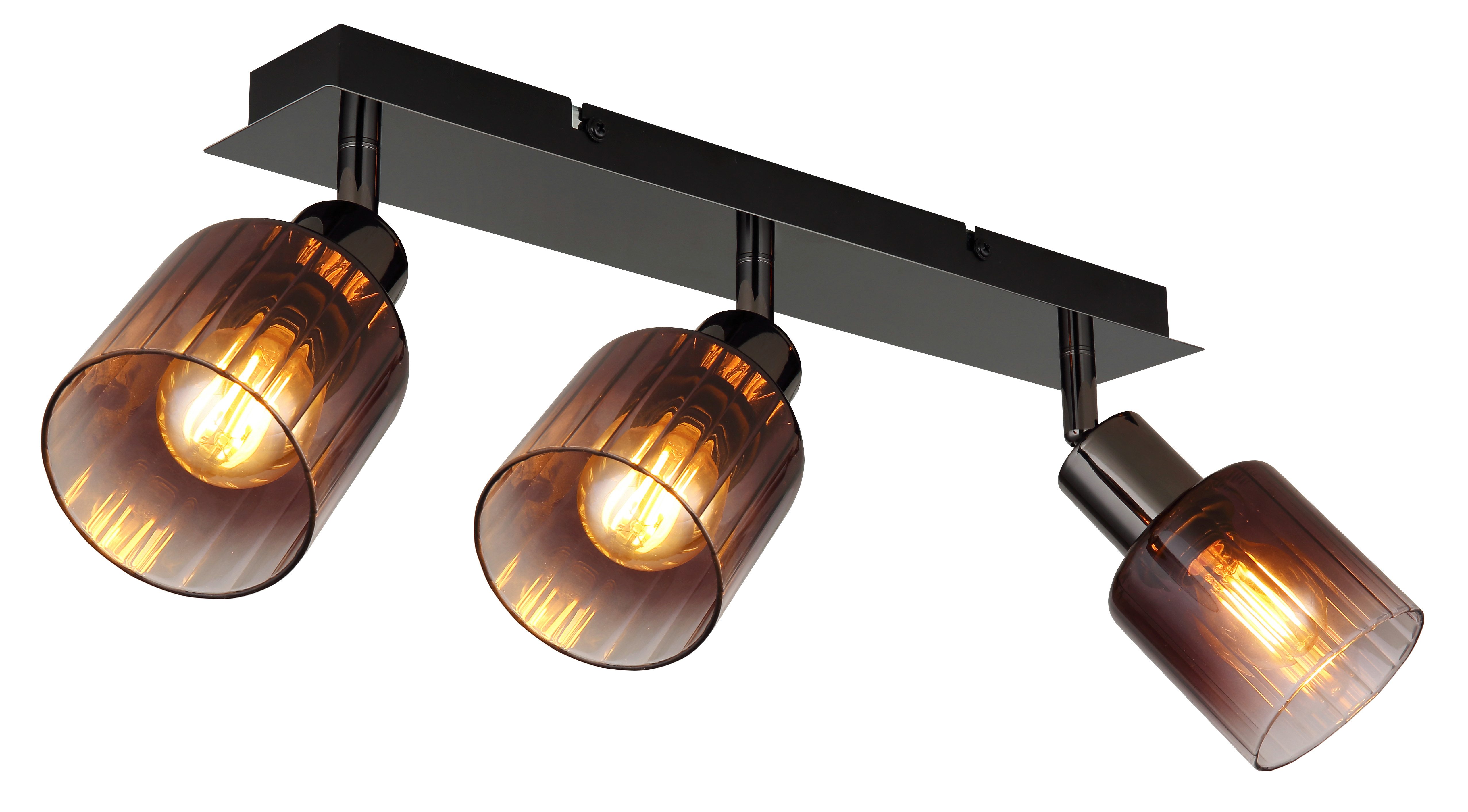 GLOBO LIGHTING Deckenstrahler SATELLA, ohne Leuchtmittel, Deckenspot, Glas, Wohnzimmer, Flur