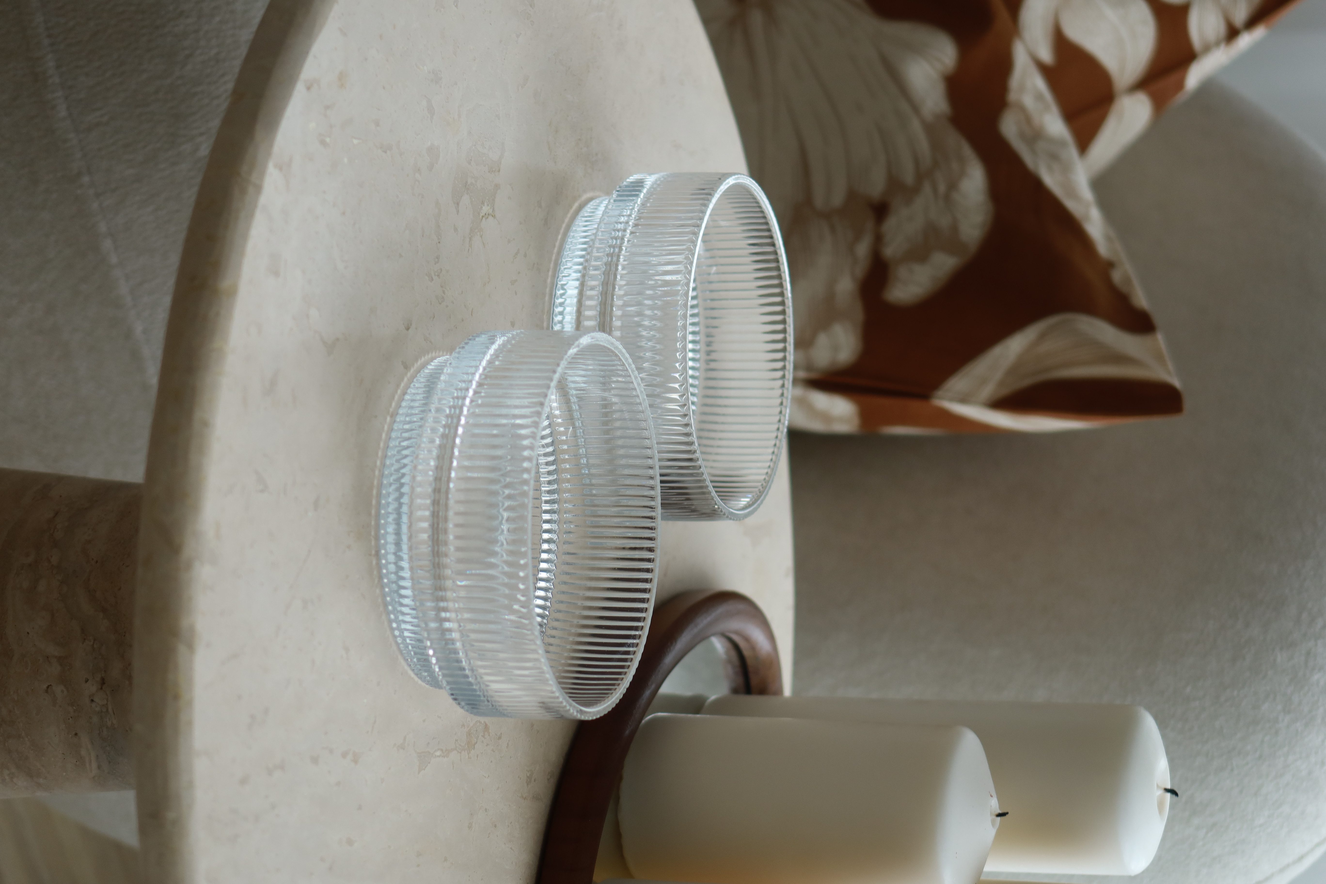 EKA Dessertschale Riffle Bowl Schale Groß, Glas, (1-tlg)