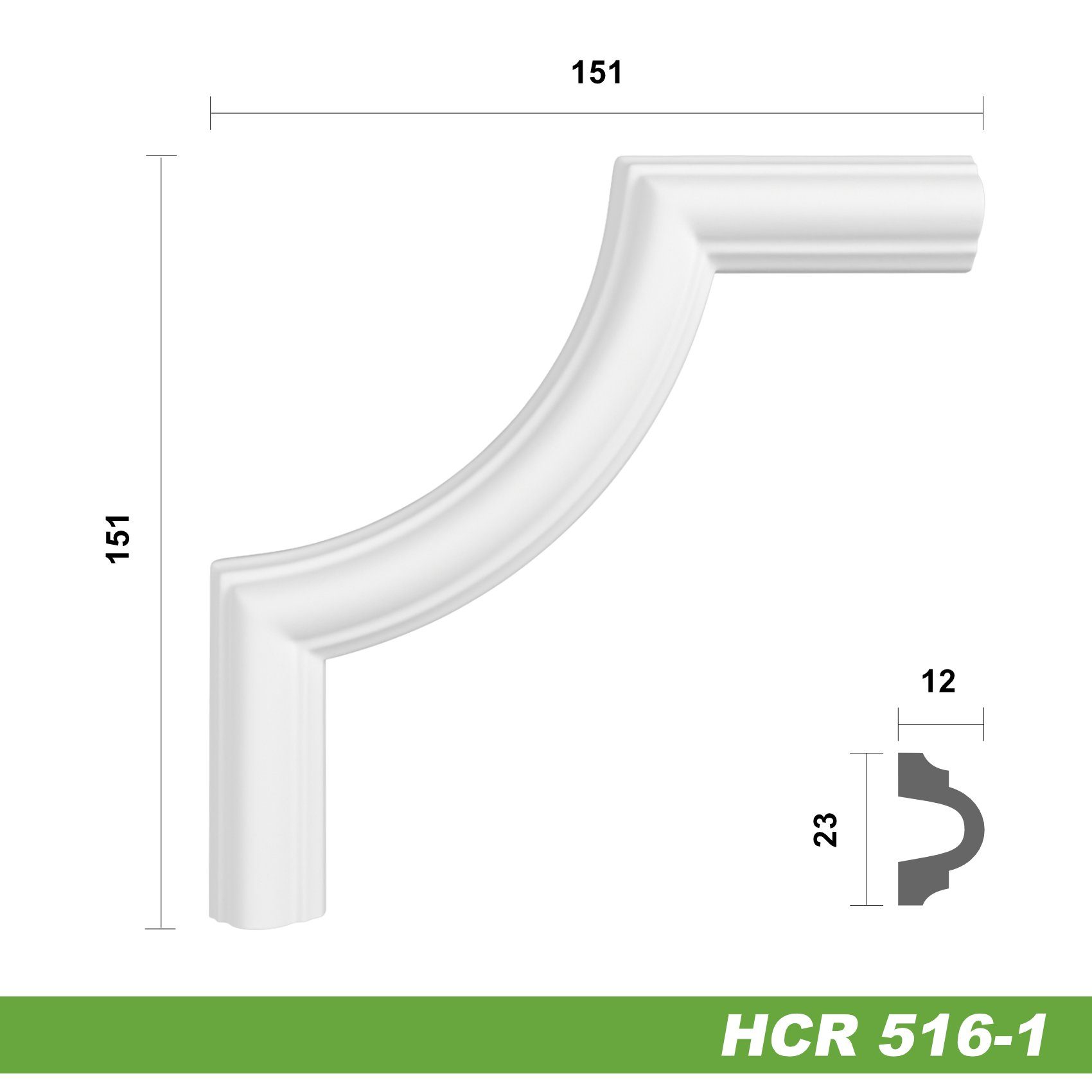 Hexim Zierleiste HCR516-1, 2 Ecken, HEXIM günstig online kaufen