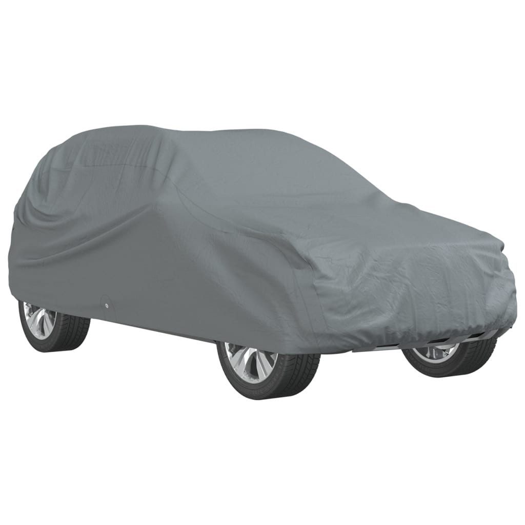 vidaXL Autoplane Autoabdeckplane Vollgarage Ganzgarage Abdeckplane für SUV Voll Grau M
