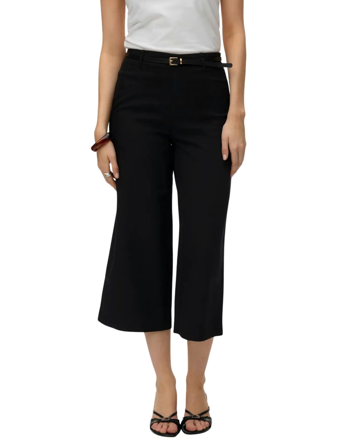 Vero Moda Stoffhose Moderne Culotte mit hoher Taille und elegantem Bein