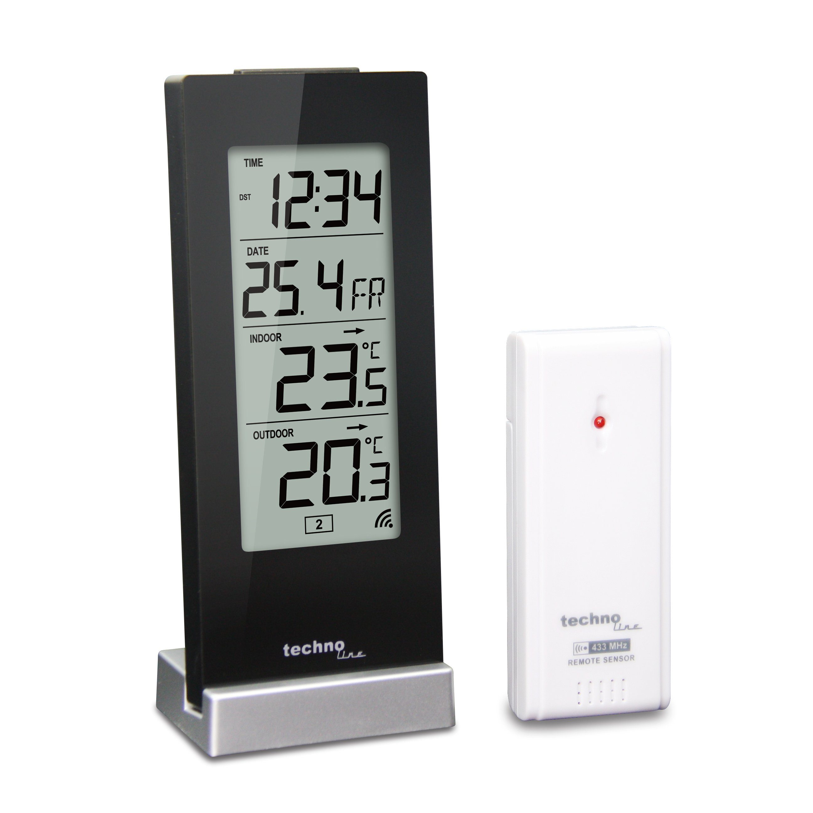 technoline WS 9767 Wetterstation (inklusive Außensender, mit Temperaturtrendanzeige)