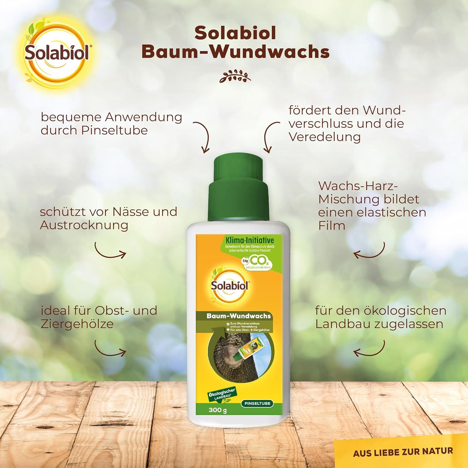 Solabiol Baum-Wundverschluss Solabiol Baum-Wundwachs 300 g – Bild 3 von 5