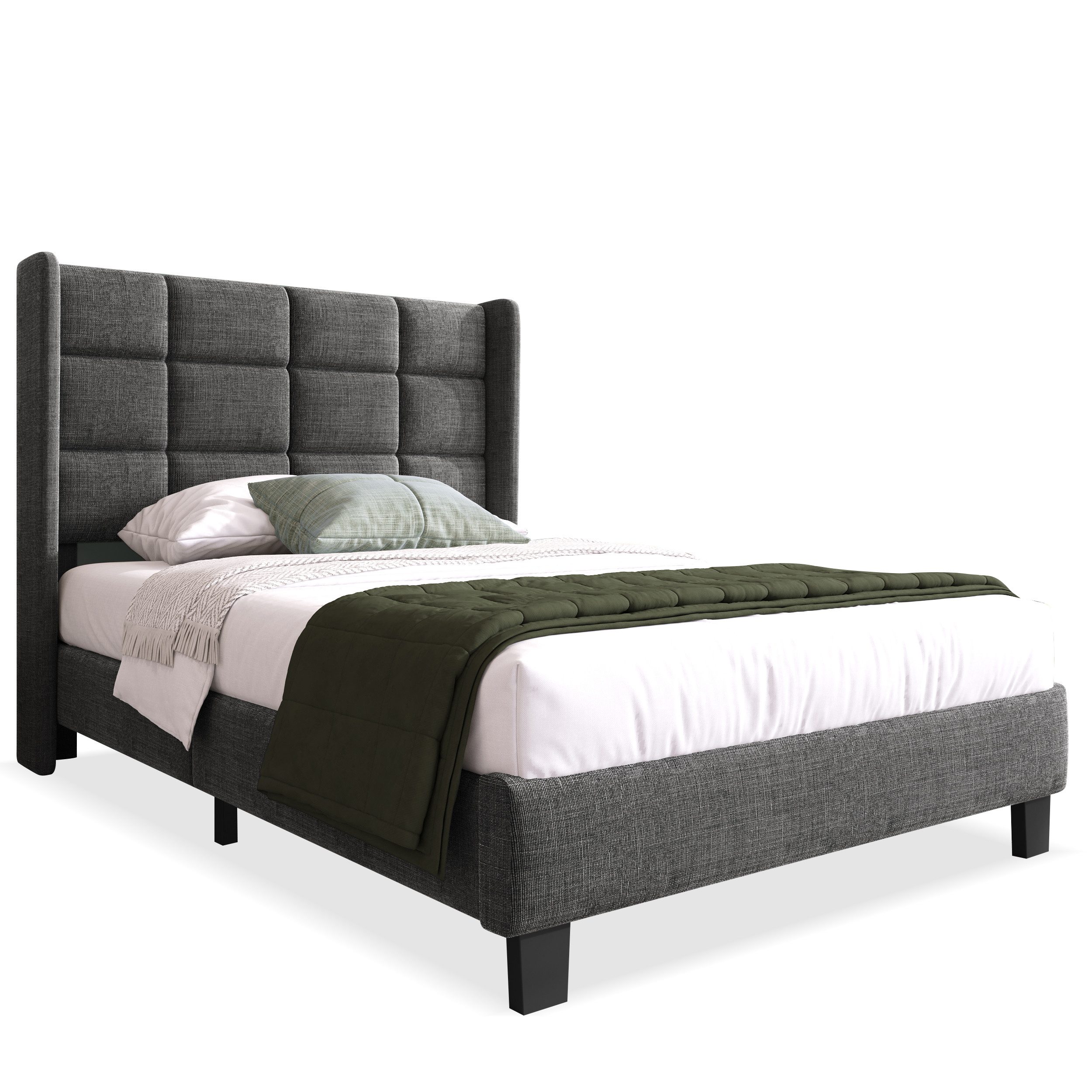 REDOM Polsterbett gepolstertes Bett, 90*200 cm ohne Matratze