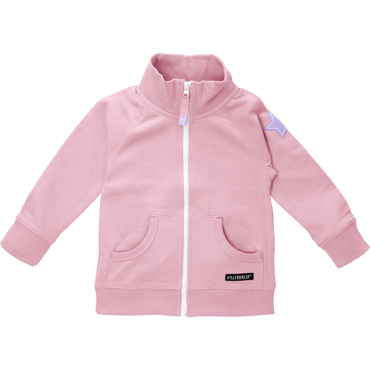 Villervalla Sweatjacke Stern Mädchen Zip Hoodie, Kapuzenjacke, Trainingsjacke, Zip Pullover, Freizeitjacke