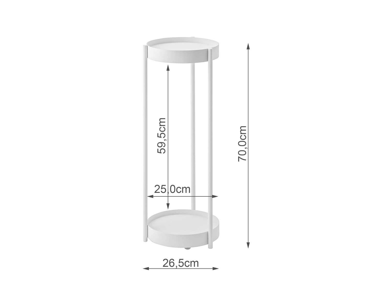 Yamazaki Blumenständer Tower Beistelltisch Regal für Pflanzen 2 Ebenen Blumenregal, Pflanzen-Ständer, Beistelltisch, Ablage, 2 Etagen