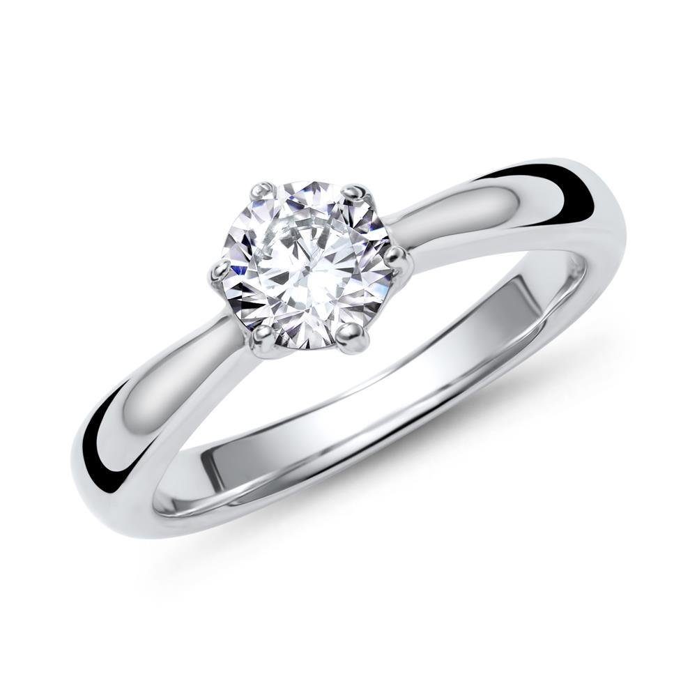 JEWLIX Verlobungsring Solitärring Silber mit Zirkonia Hauptstein VR0036 günstig online kaufen