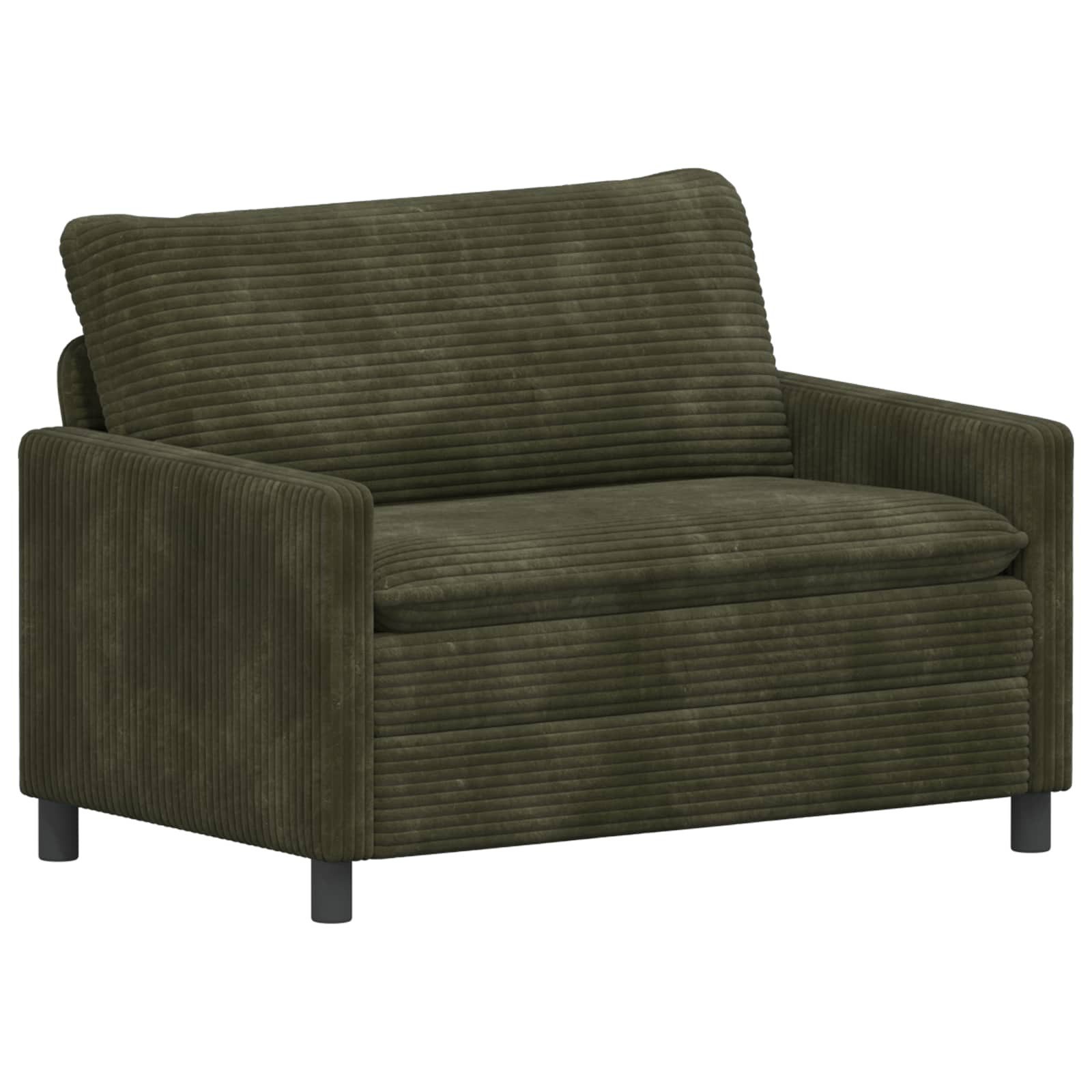 vidaXL Sofa Sofa Grün 126 x 81 x 87,5 cm Polyester, 1 Teile