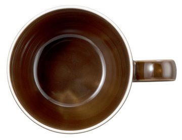 Seltmann Weiden Tasse Terra Erdbraun uni Kaffeeobertasse 0,26 l, Porzellan