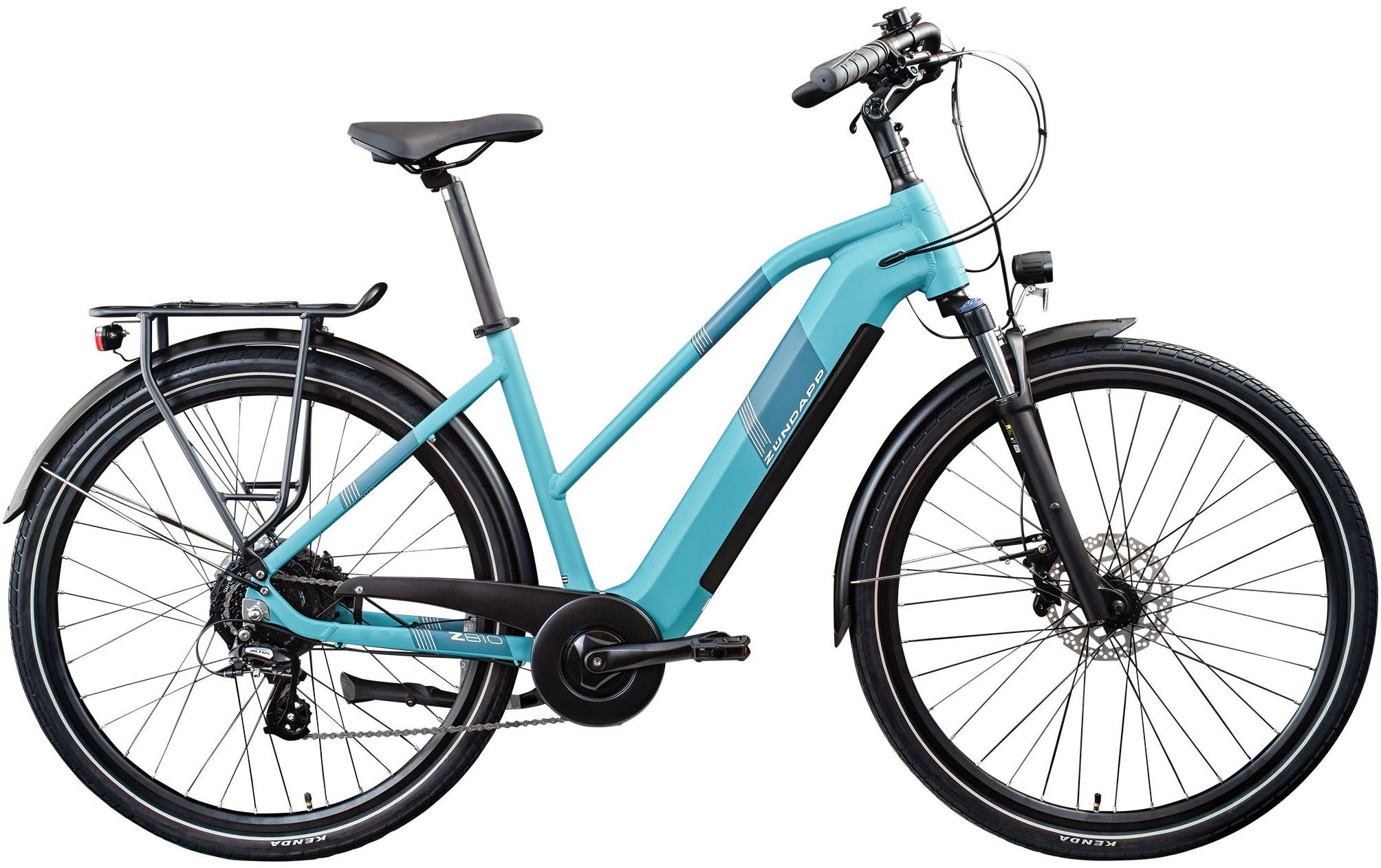 Zündapp E-Bike Trekkingrad Z810, 8 Gang Shimano Altus RD-M310 Schaltwerk, Kettenschaltung, Heckmotor, 550 Wh, Pedelec, Elektrofahrrad für Damen und Herren