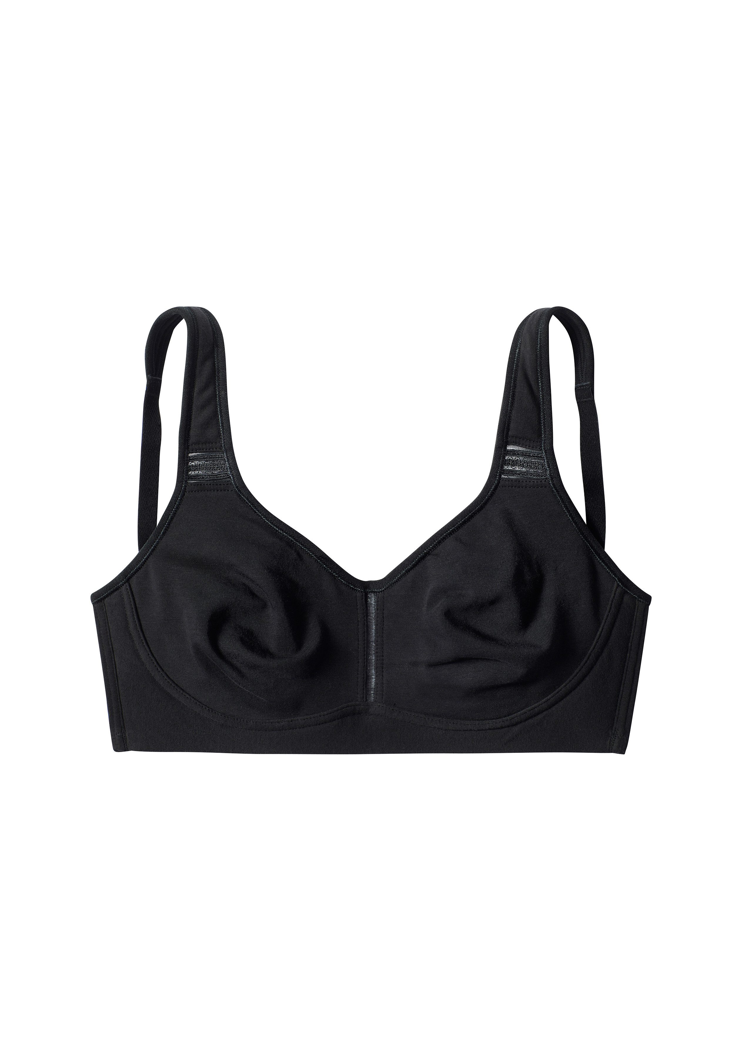 petite fleur T-Shirt-BH (Packung, 2 Stück) ohne Bügel aus Baumwolle – auch ideal für große Größen