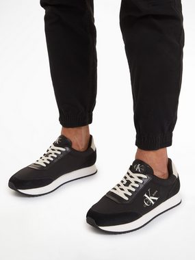 Calvin Klein Jeans RETRO RUNNER LOW MIX MTL Sneaker, Freizeitschuh, Halbschuh, Schnürschuh mit Plateausohle