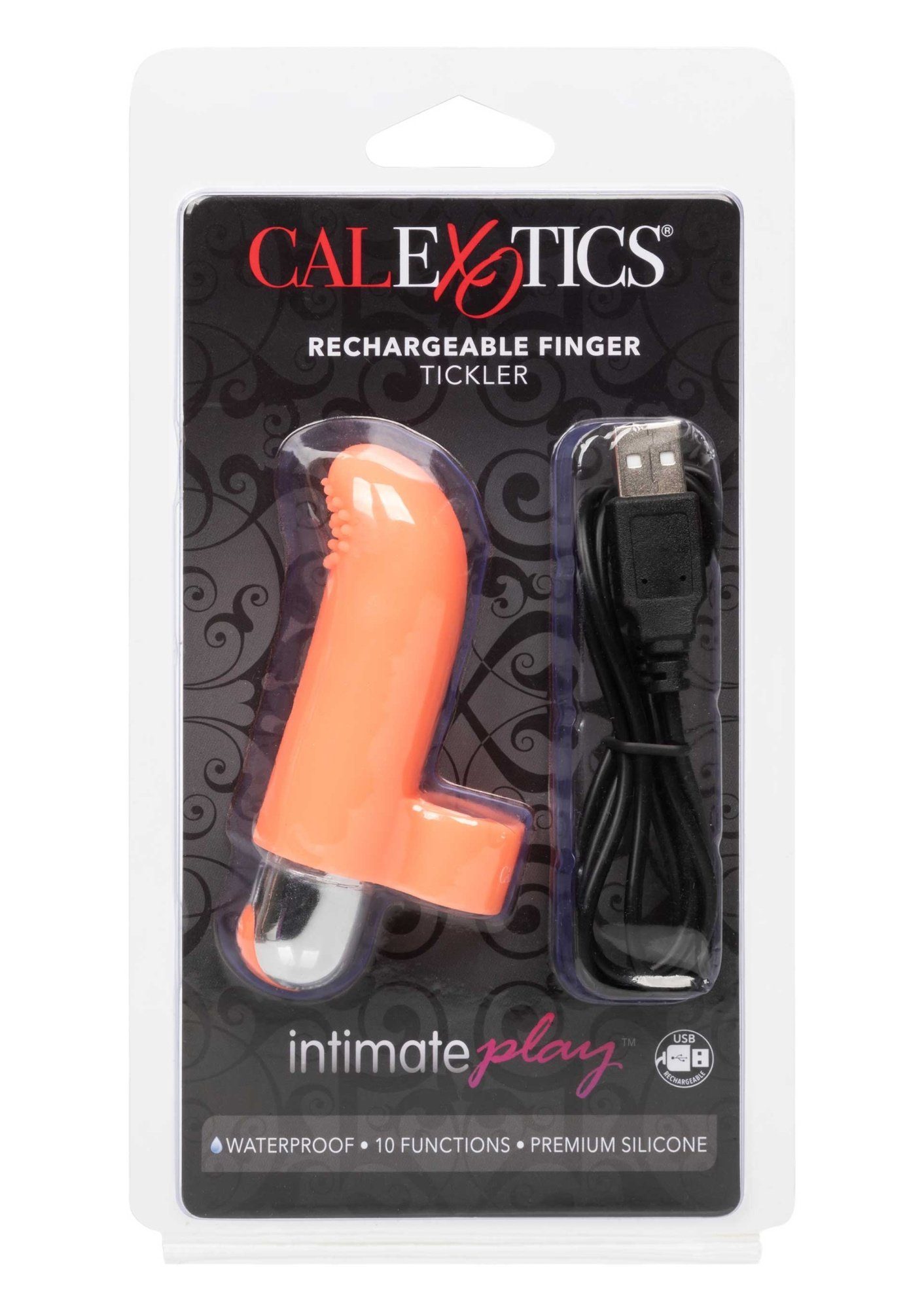 Tickler Rechargeable - Finger Novelties California orange Exotic Vibrator Finger-Vibrator