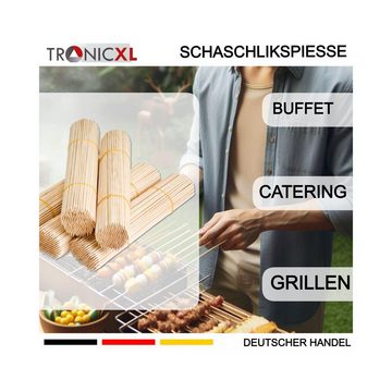 TronicXL Partyspieße 20.000 x Holzspieß 11cm Catering Fingerfood Holz kurz Spieße Birke (Set, 20000-St), Einseitig spitz, einseitig stumpf, poliert, splitterfrei