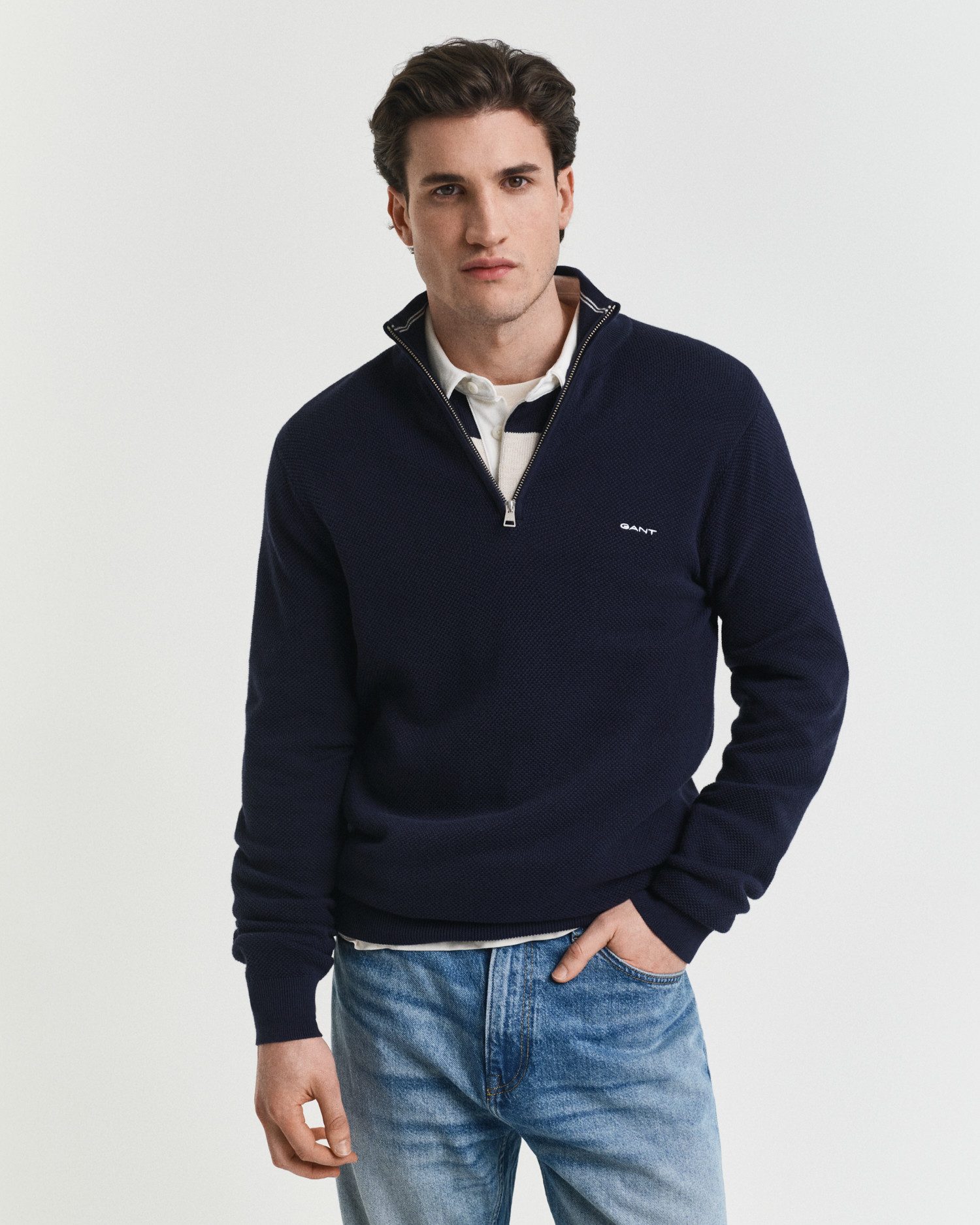Gant Troyer COTTON PIQUE HALF ZIP günstig online kaufen