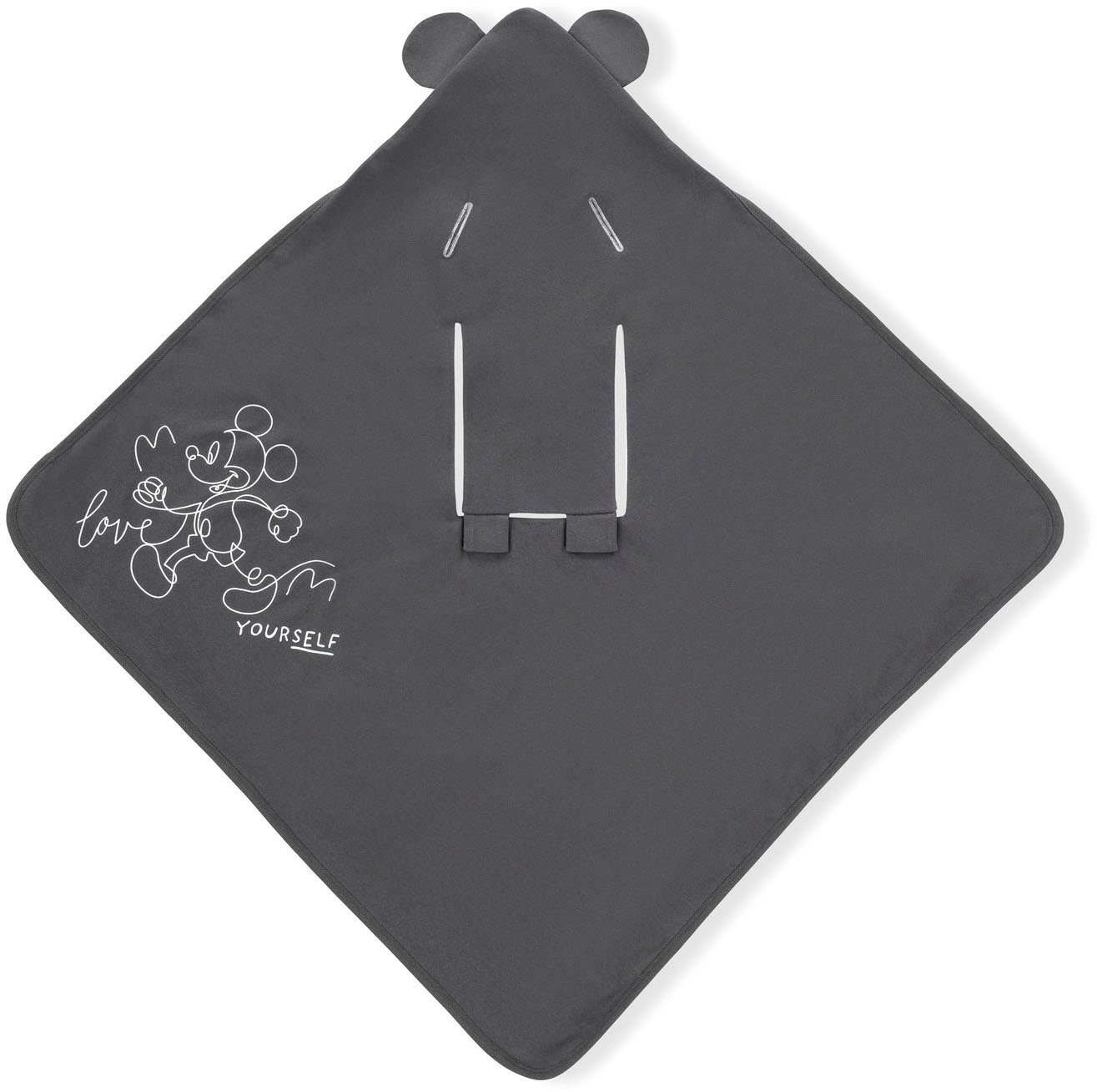 Babydecke Baby Einschlagdecke, Snuggle Einschlagdecke Hauck, mit Mouse Baby N Mouse N Kapuze, Dream Anthracite« Anthracite, »Snuggle Mickey Mickey Dream