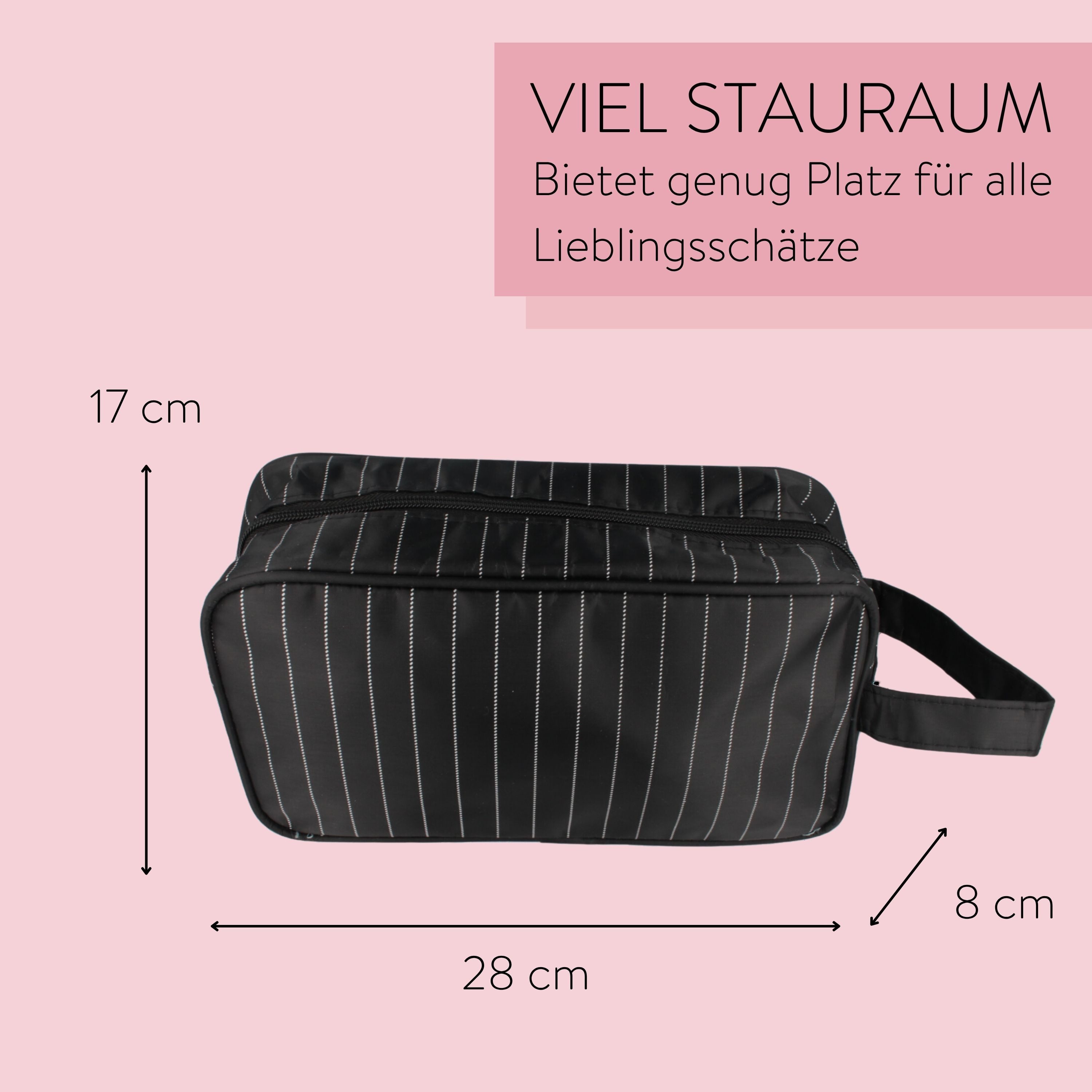 PARSA Beauty Kosmetiktasche PARSA Beauty ESSENTIAL Kulturtasche Herren Streifen Männer Tasche