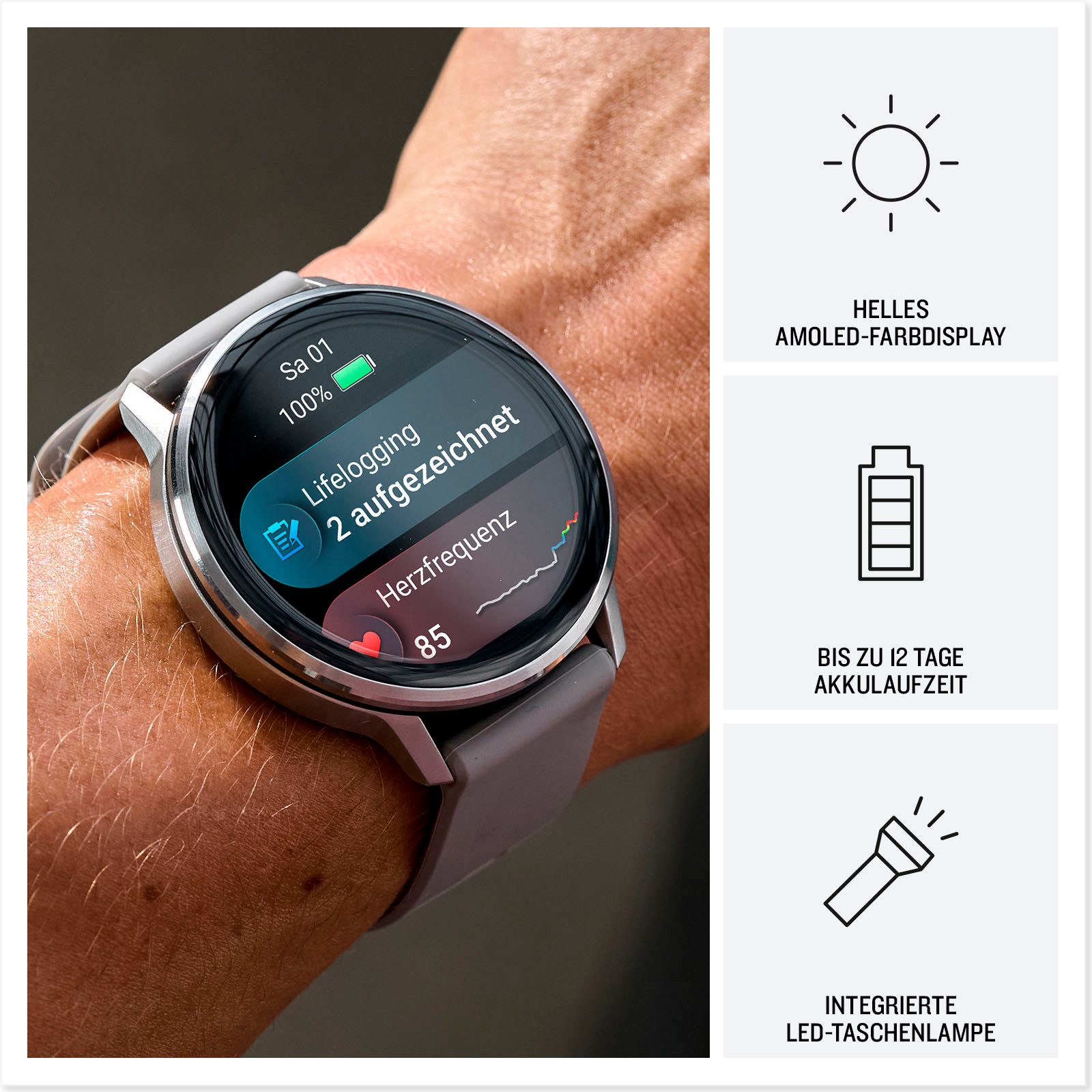 Garmin Venu 4 Smartwatch (3,53 cm/1,4 Zoll, Garmin)
