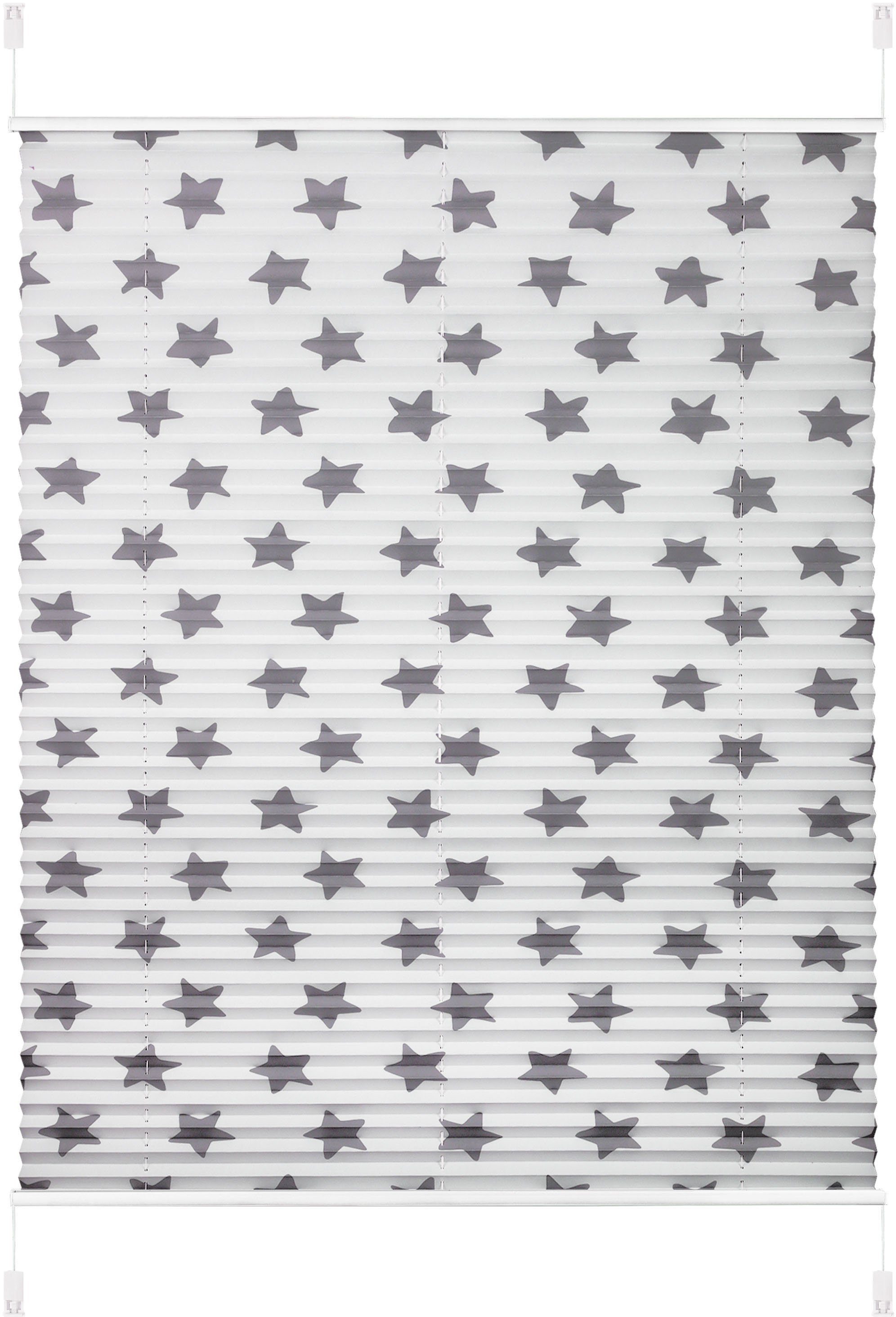 Lüttenhütt Plissee Stern, Lichtschutz, ohne Bohren, verspannt, Klemmfix, im günstig online kaufen