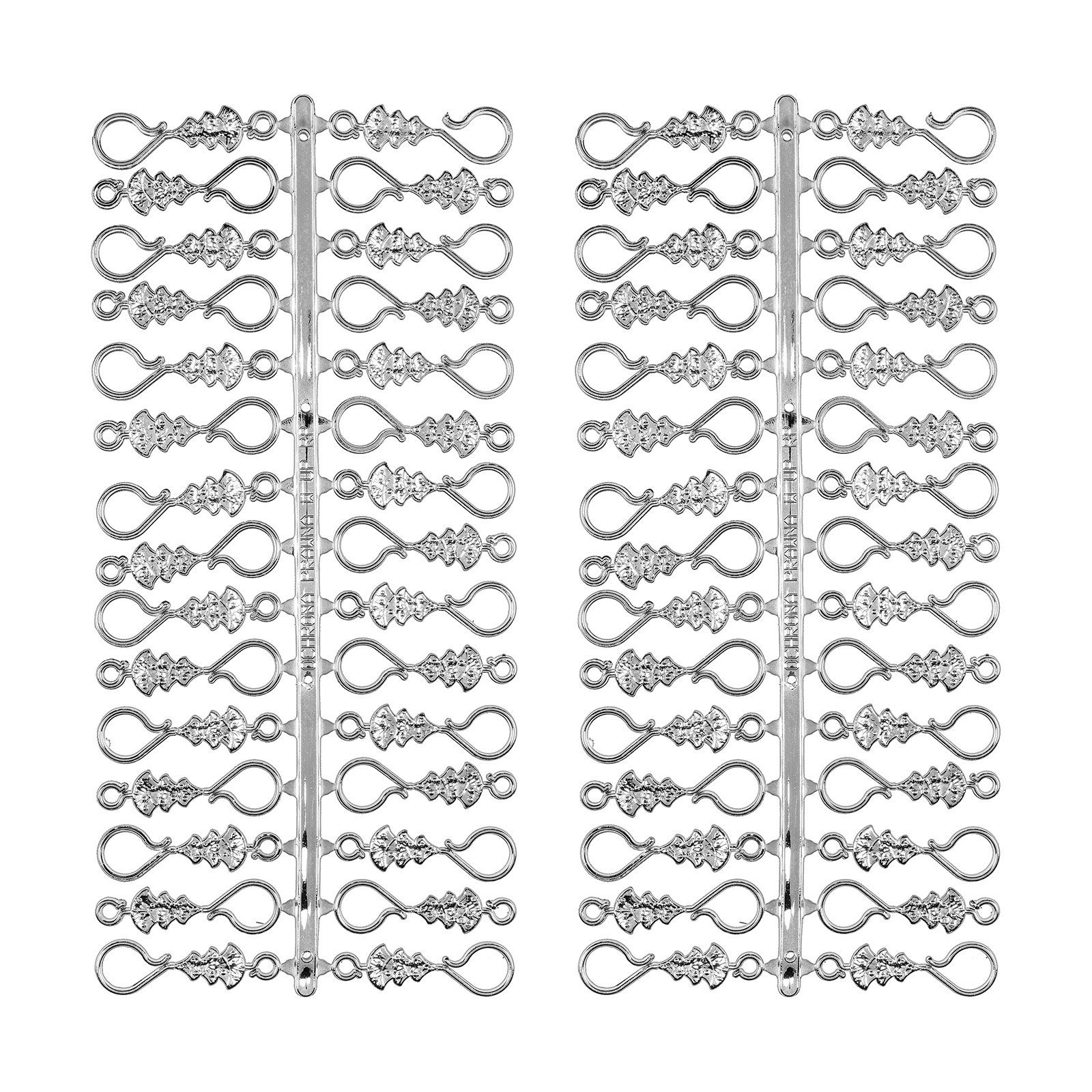 Navidacio Weihnachtsbaumkugel 60 Stück Weihnachtskugeln Haken "Chrom Silber Tannenbaum" Aufhänger