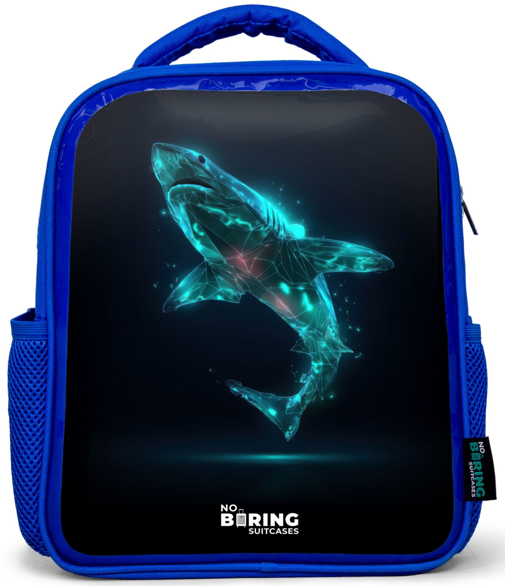 Rucksack Blau - Digitale Haifischkraft