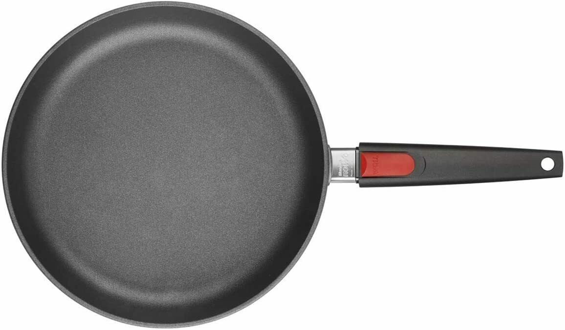 WOLL Servierpfanne Norbert Woll Gusspfanne Titanium Nowo 24 cm Aluminiumguss Anthrazit, (Bratpfanne), Antihaft, Spülmaschinenfest