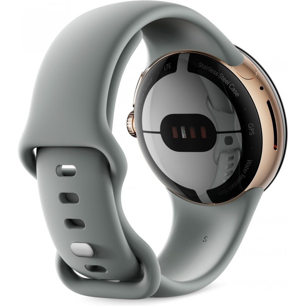 Google Pixel Watch LTE Smartwatch (4,1 cm/1,61 Zoll, Wear OS by Google),  Wasserdicht bis zu 50 m Tiefe (5 ATM)