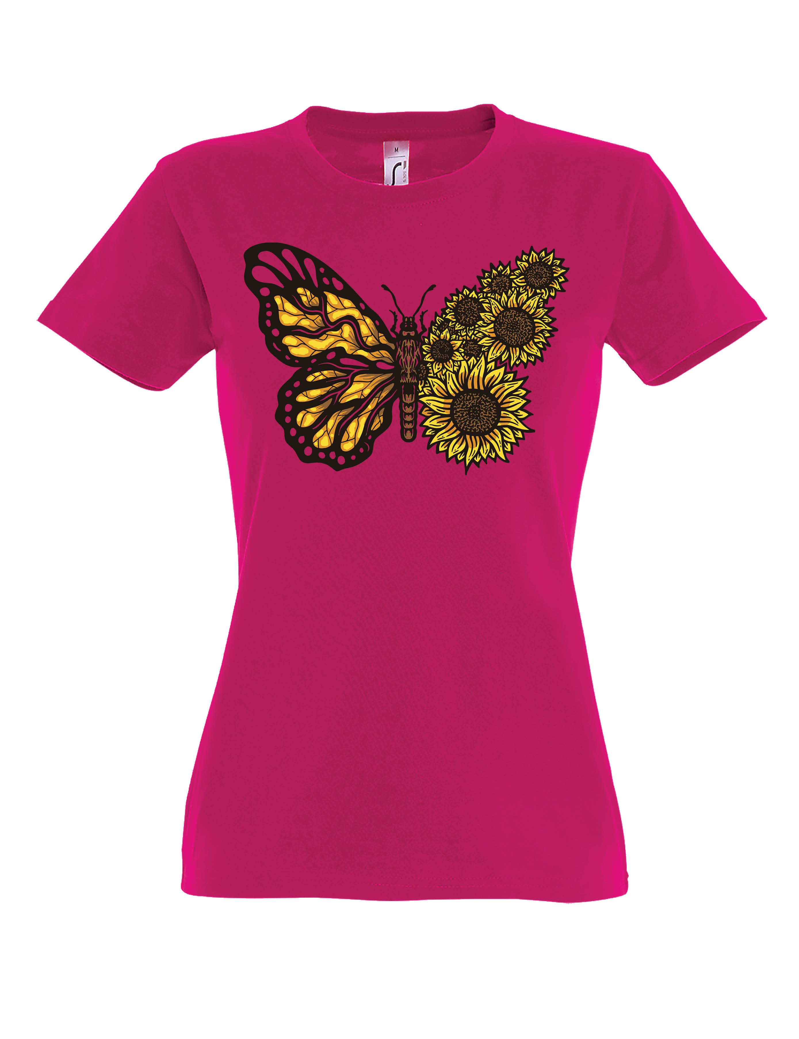Youth Designz Print-Shirt "Sunflower Schmetterling" Damen günstig online kaufen
