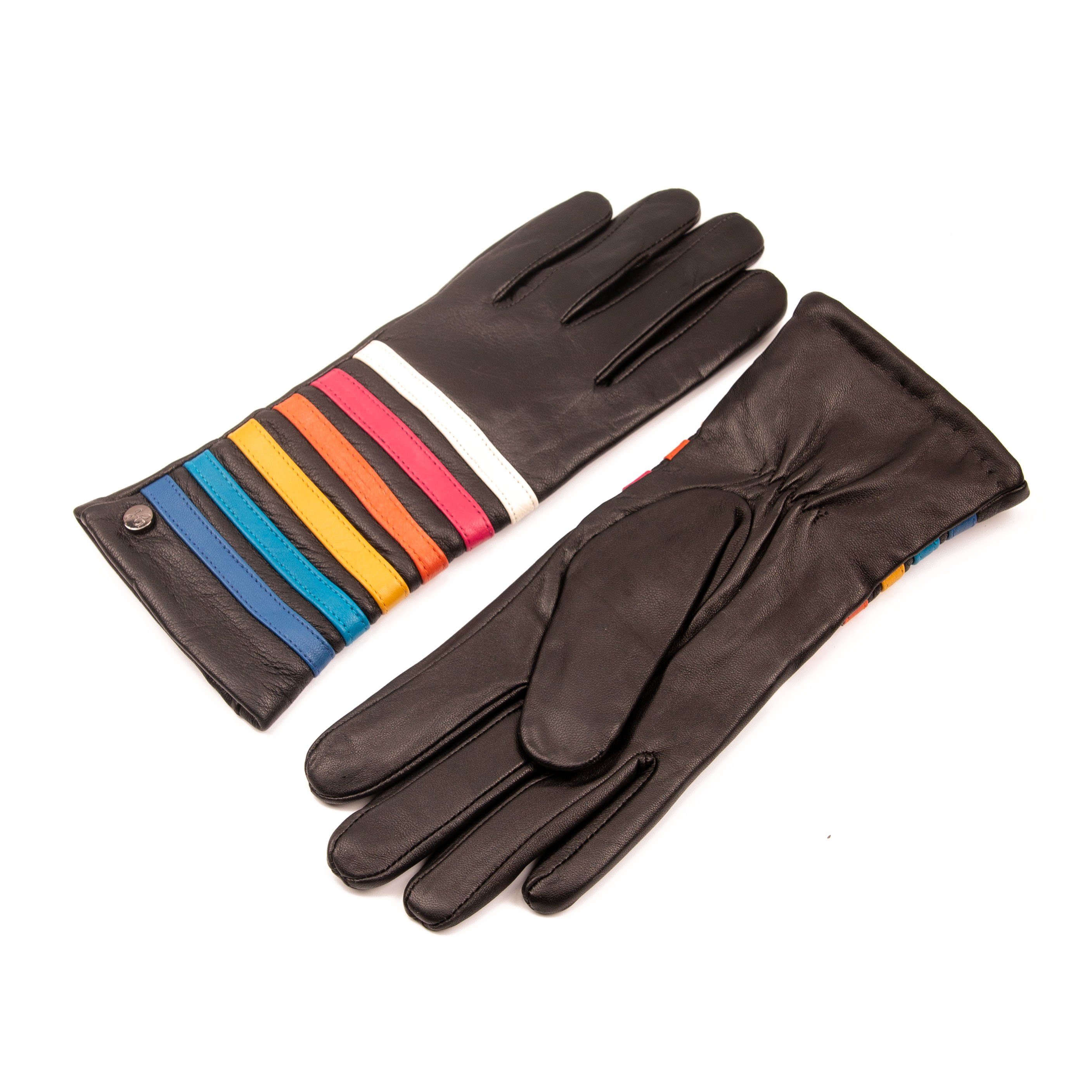 Hand Gewand by Weikert Lederhandschuhe Ms PRIDE - Hochwertige Damen Lederhandschuhe gefüttert, Touchscreen