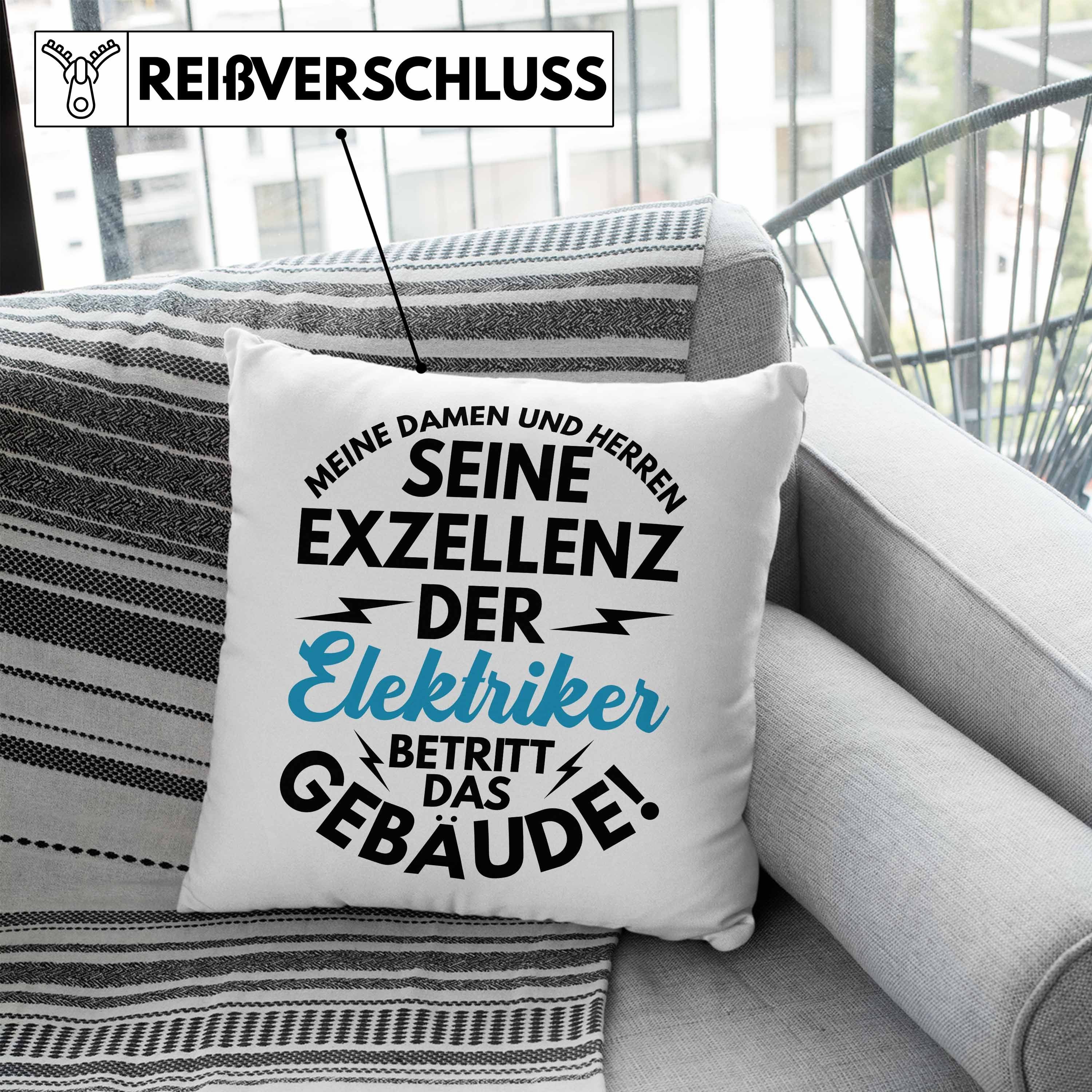 - Dekokissen Das Männer Spruch Geschenk Gebäude Lustiger Der Elektriker mit Betritt Trendation Blau Dekokissen Füllung Elektromeister Kissen Geschenkidee Trendation Elektriker 40x40