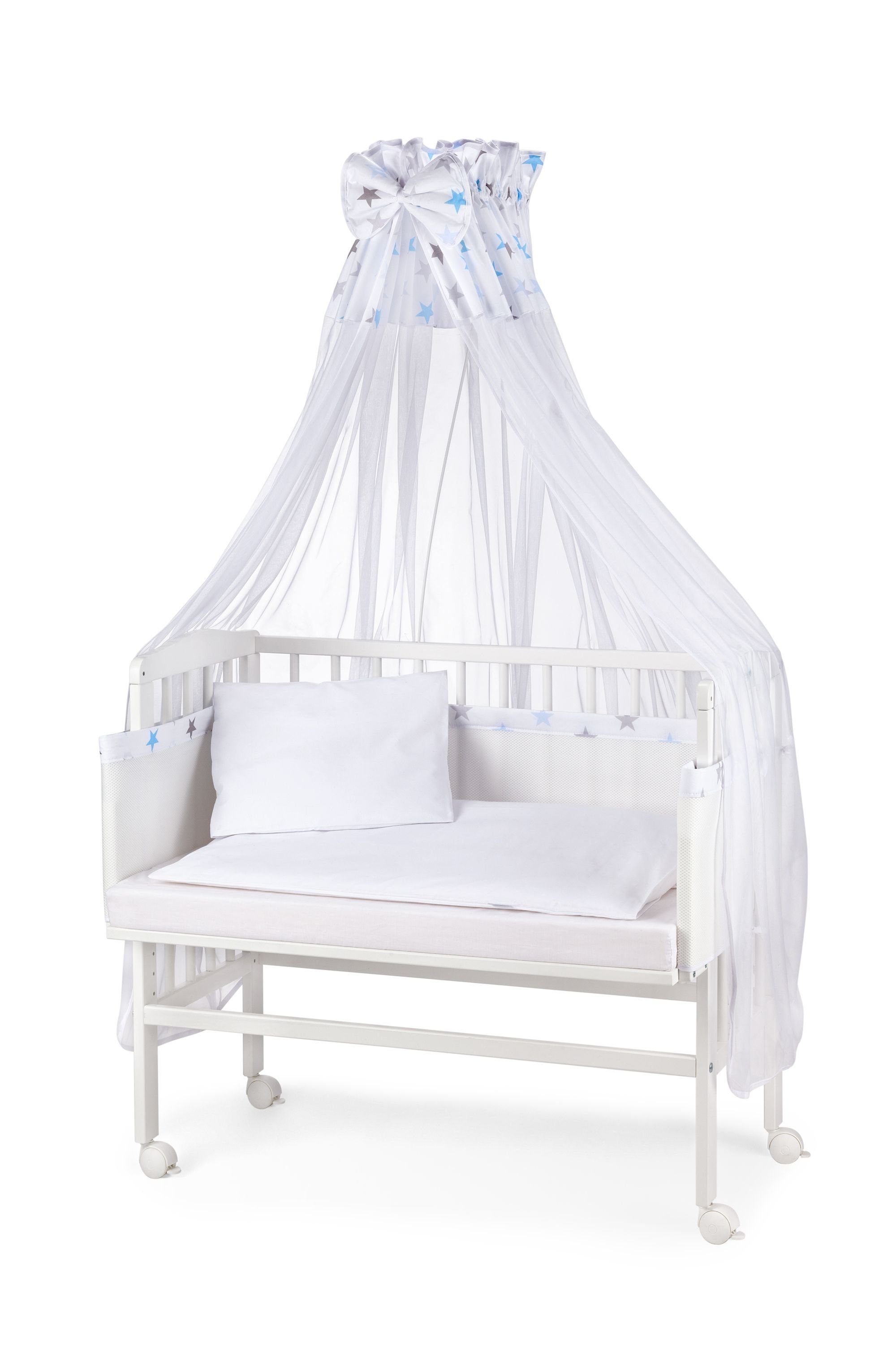 Waldin Beistellbett Waldin Baby Beistellbett,Matratze,Stoffset Buche günstig online kaufen
