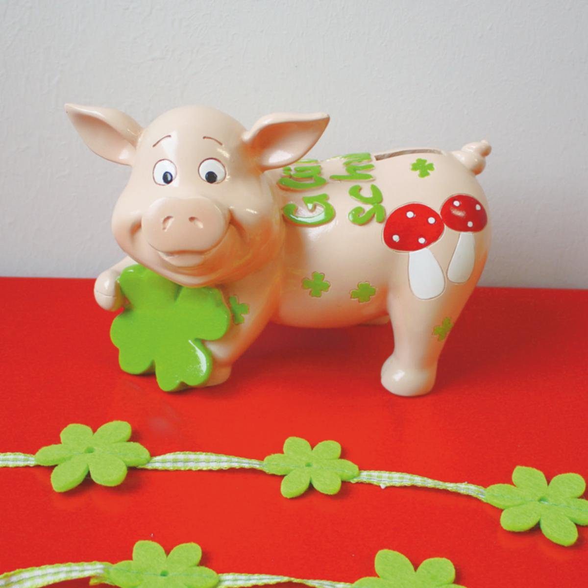 Giftcompany Spardose Gift-Company Kleeblatt-Sparschweini GLÜCK, (Stück) günstig online kaufen