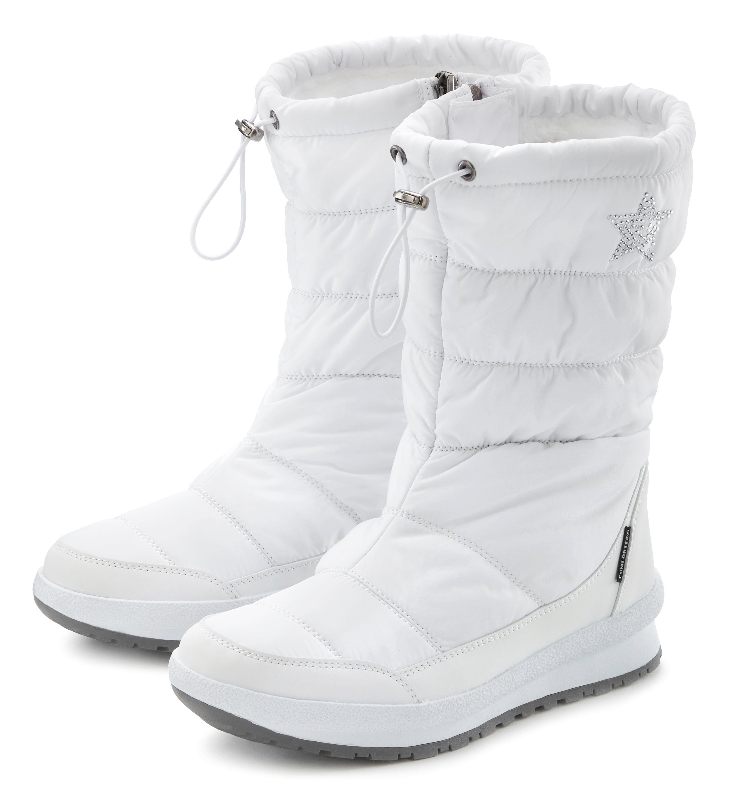 LASCANA Winterstiefel mit Warmfutter & wasserabweisend, Winterboot, Stiefelette, Profilsohle