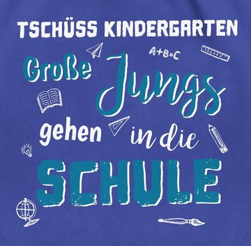 Shirtracer Turnbeutel Tschüss Kindergarten Große Jungs, Schulanfang & Einschulung Geschenk Turnbeutel