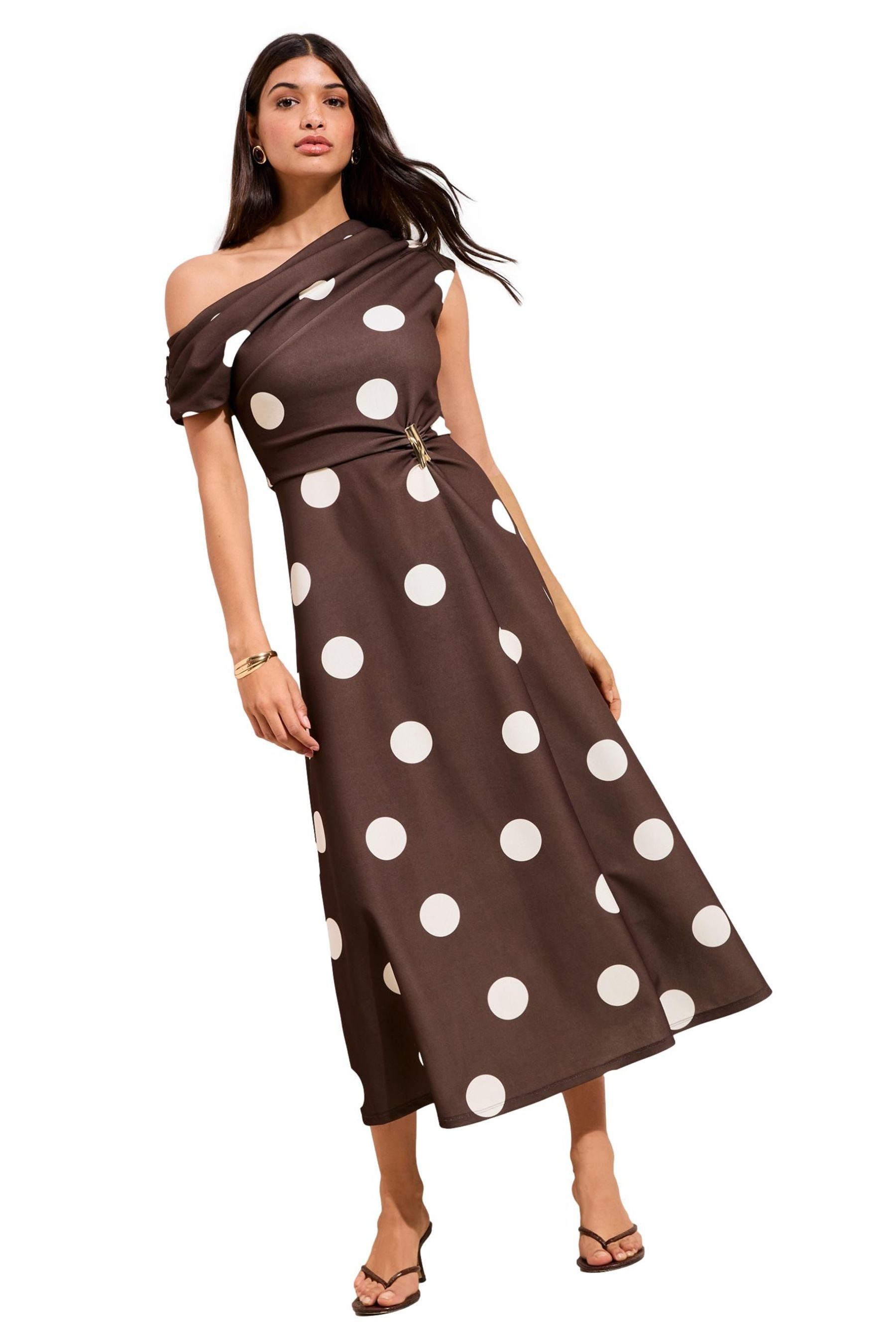Friends Like These Midikleid Friends Like These schulterfreies Midikleid (1-tlg)