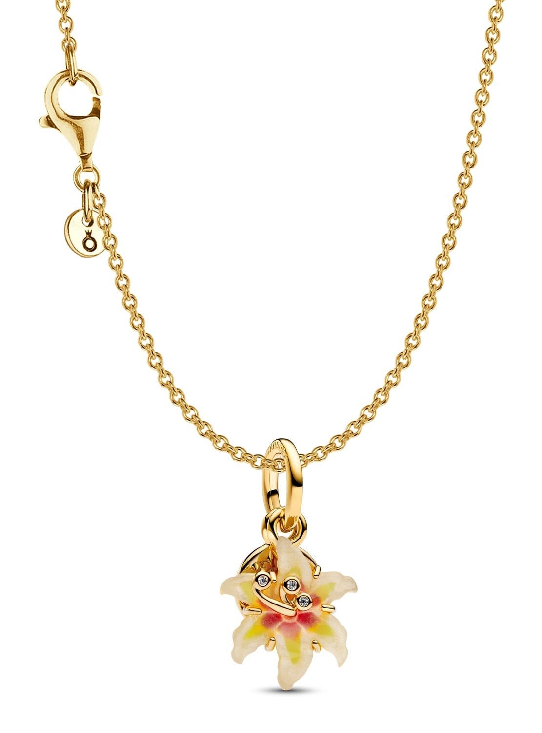 Pandora Kette mit Anhänger Damen-Disney Rapunzel Sonnentropfenblume Goldfar günstig online kaufen