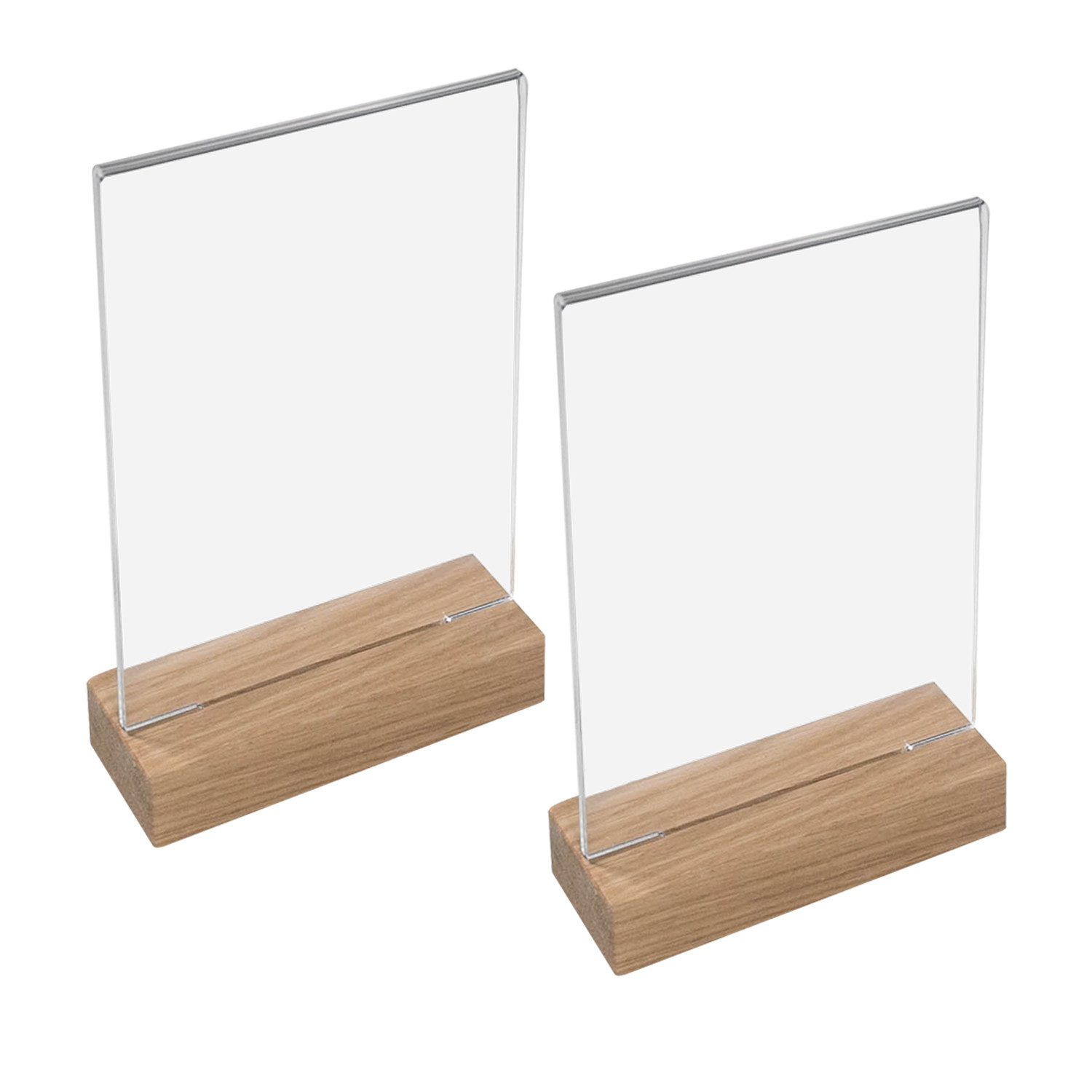 HMF Einzelrahmen 4694 Acryl Tischaufsteller, für 1 Bilder (2 St), T-Ständer günstig online kaufen